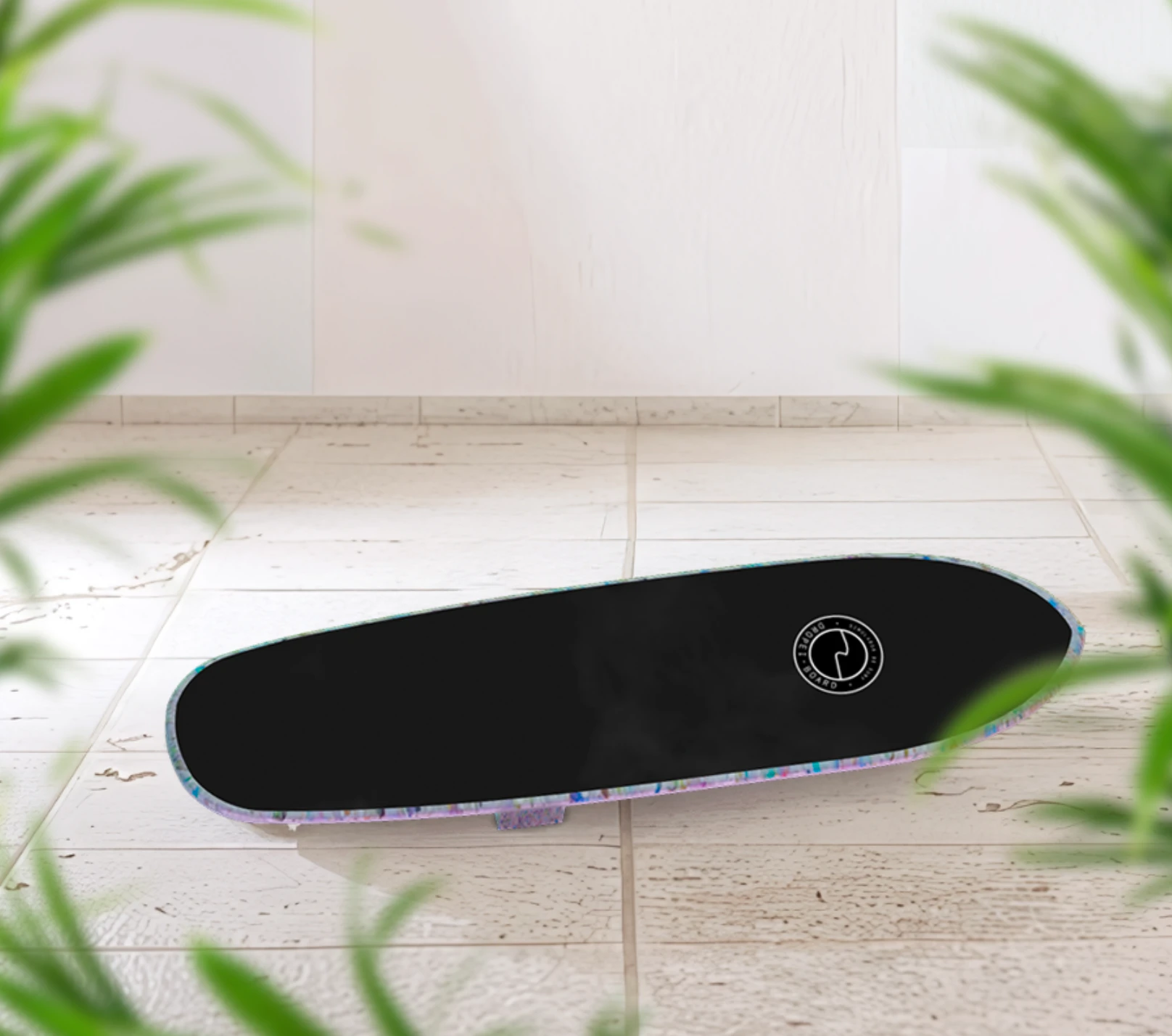 3D board applied to an image generated by AI and edited with Photoshop