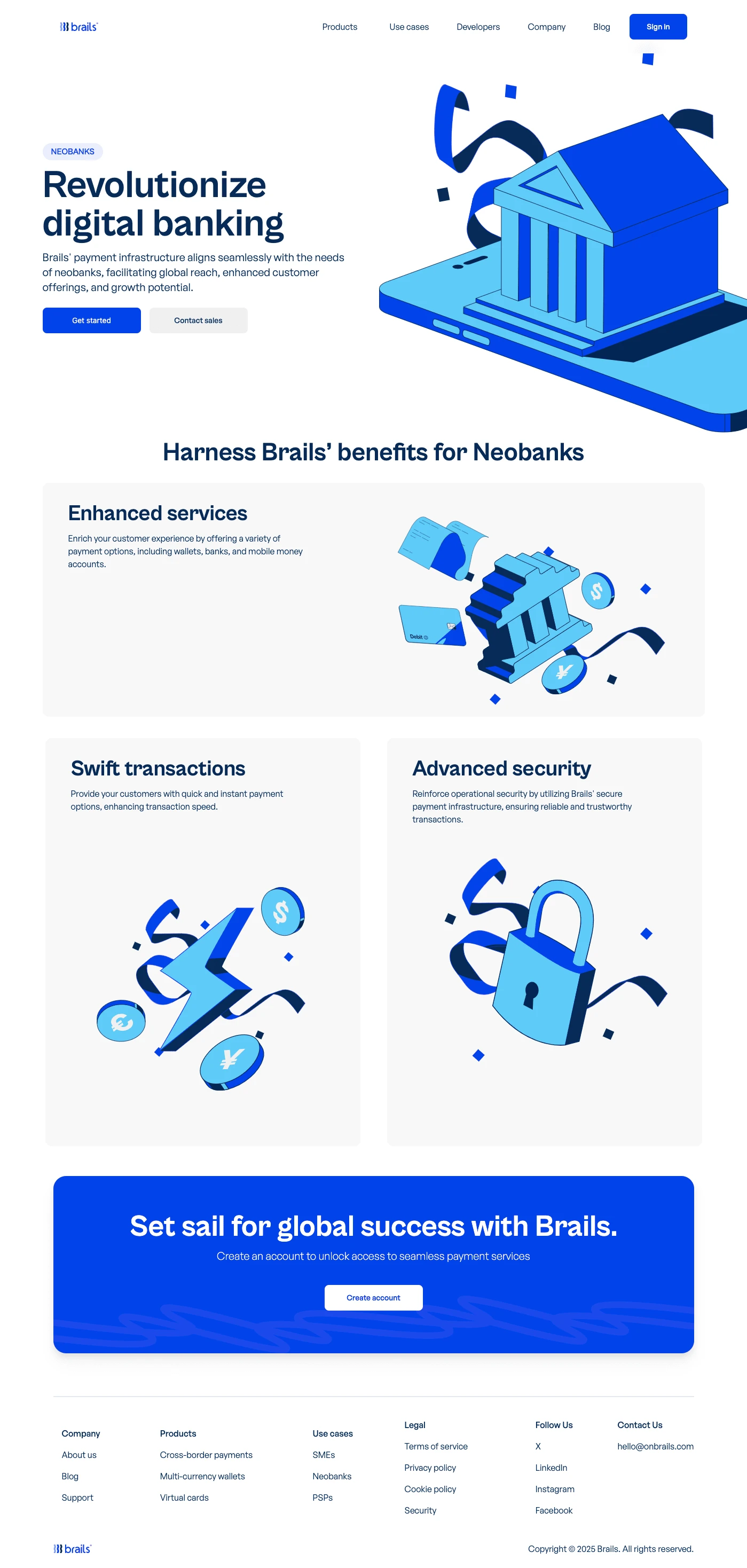Usescase/Neobanks page