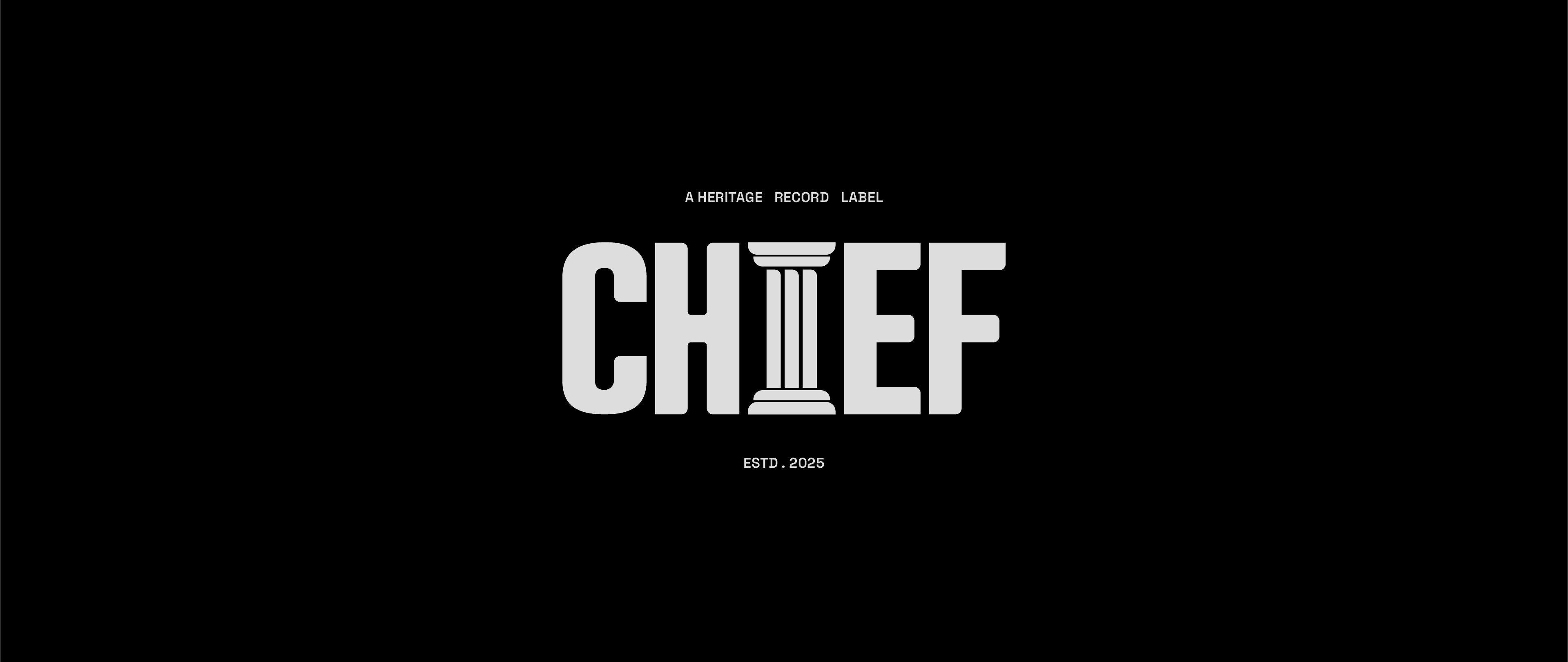 Logo iteration for CHIEF, a local heritage record label.