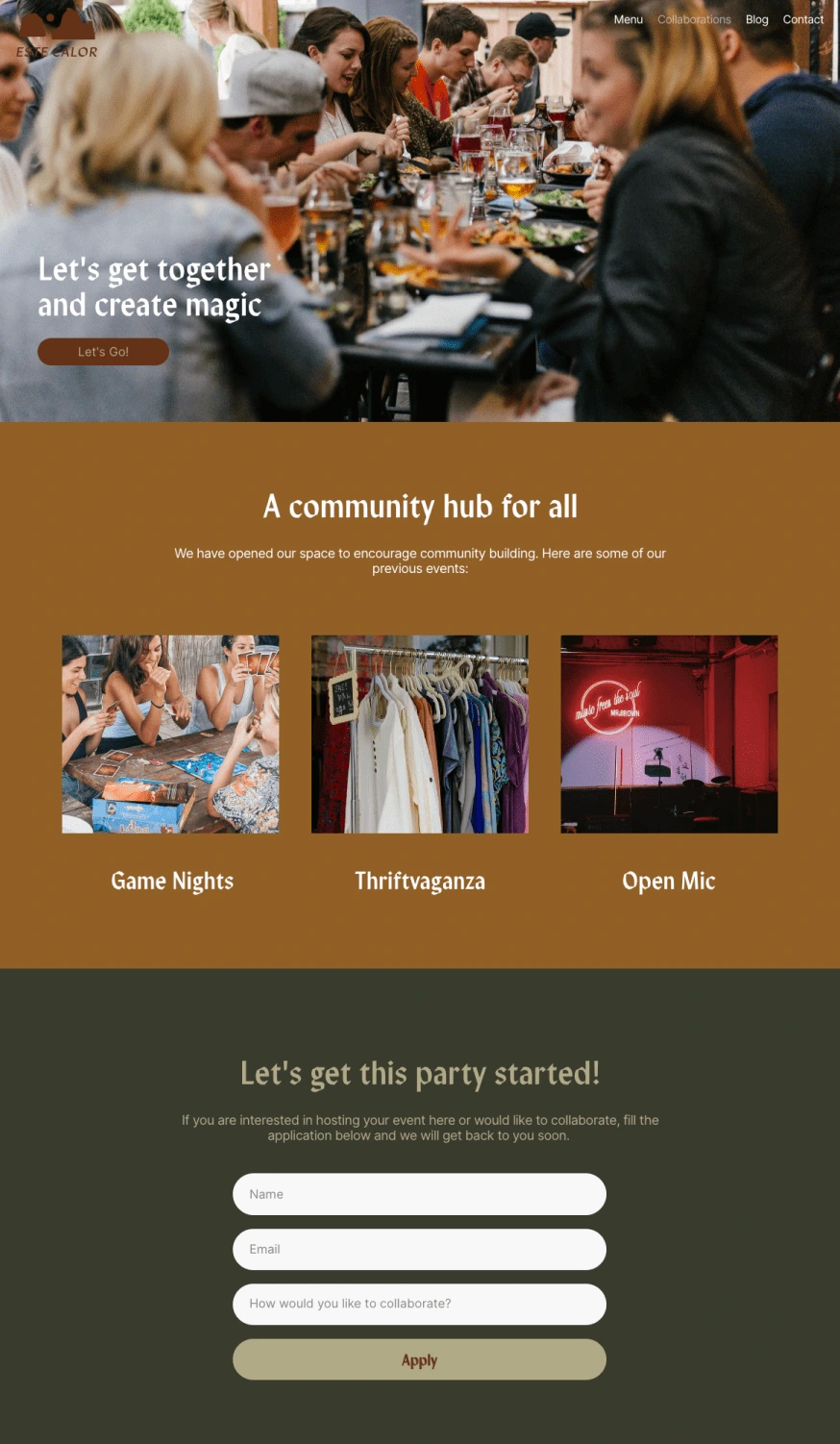 Collaboration Page