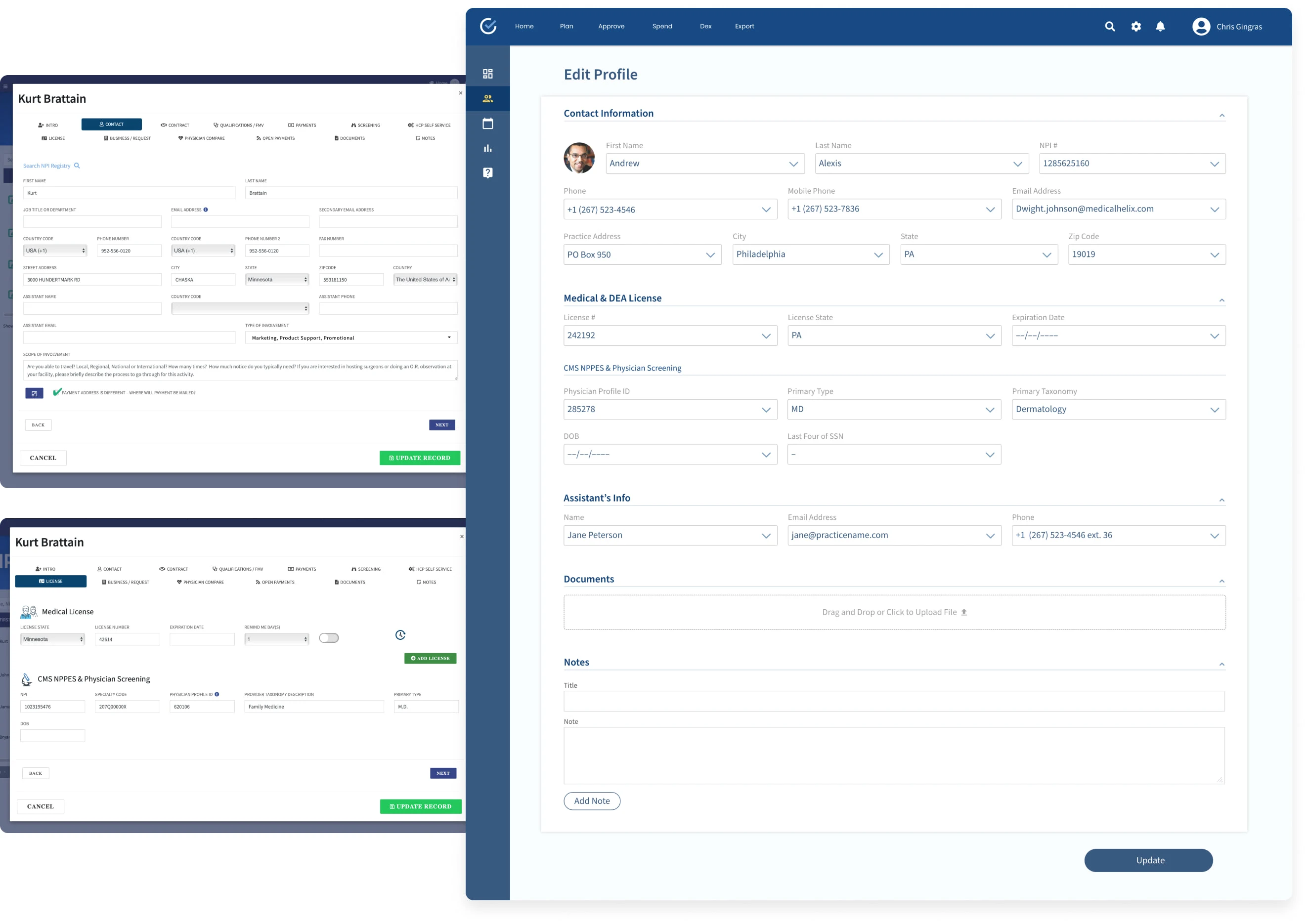 Redesign of user profile page. Consolidated multiple tabs to 1 page.
