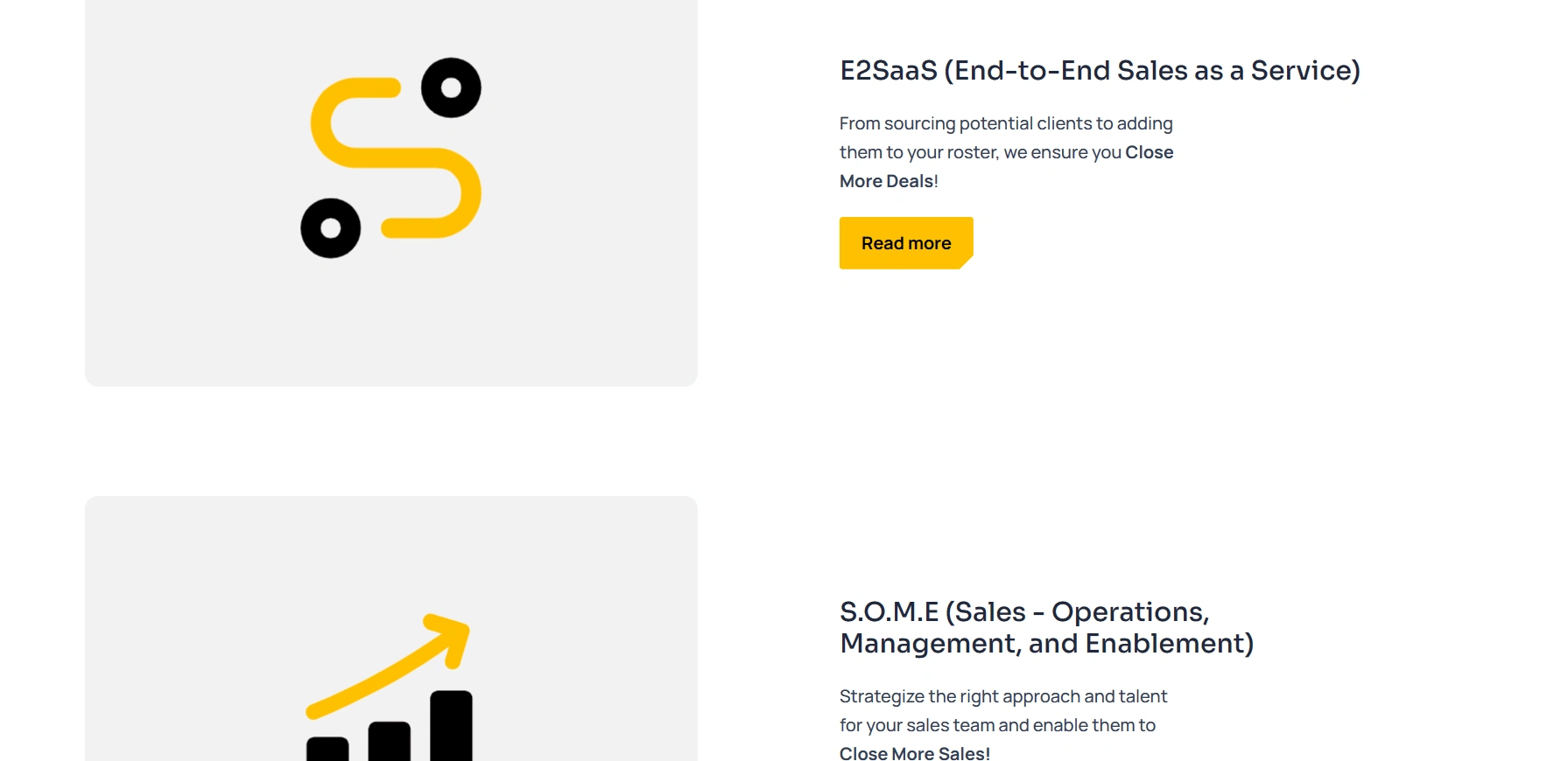 Homepage - Services Section