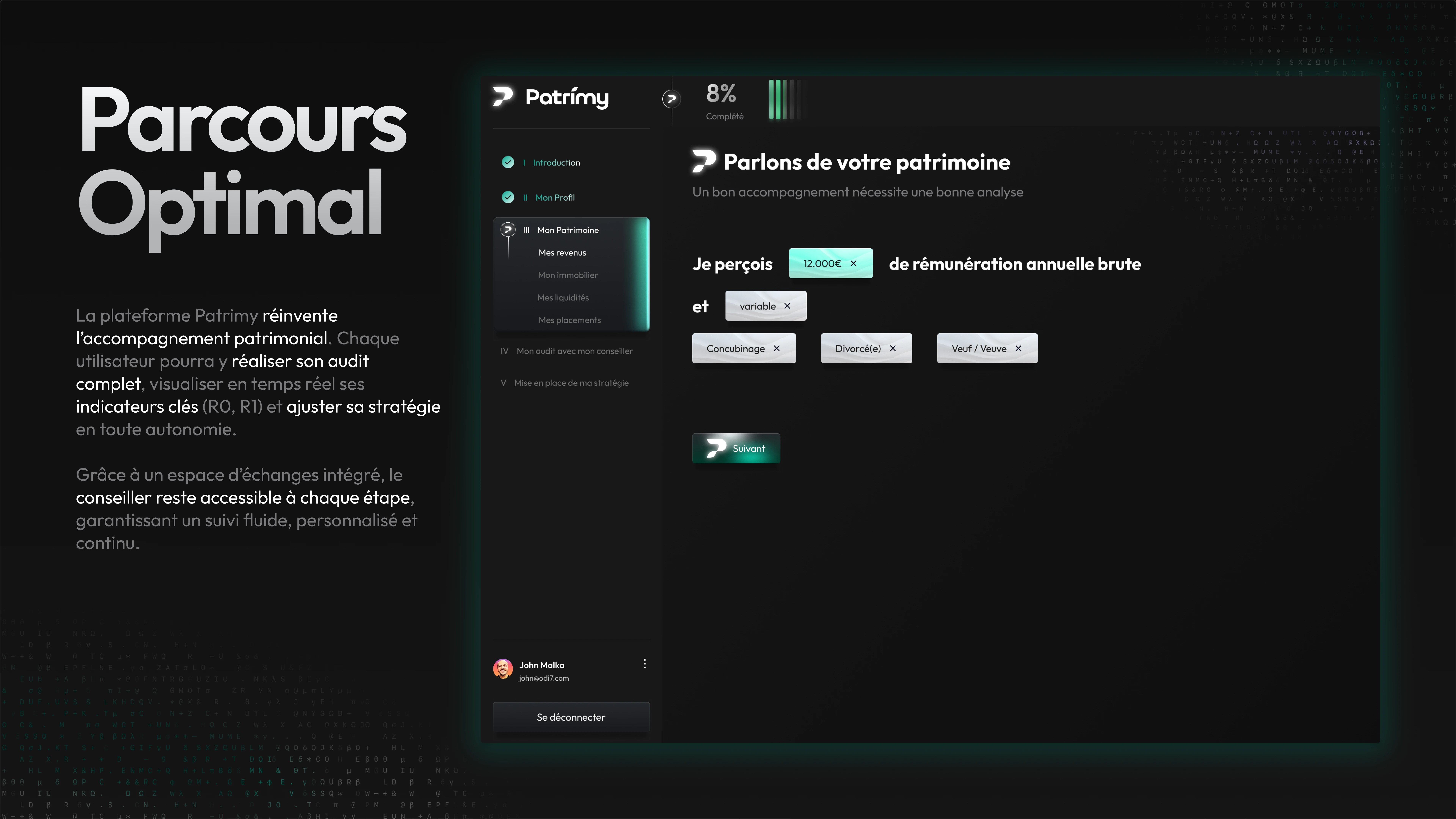 Presenting Patrimy's new platform - currently in development