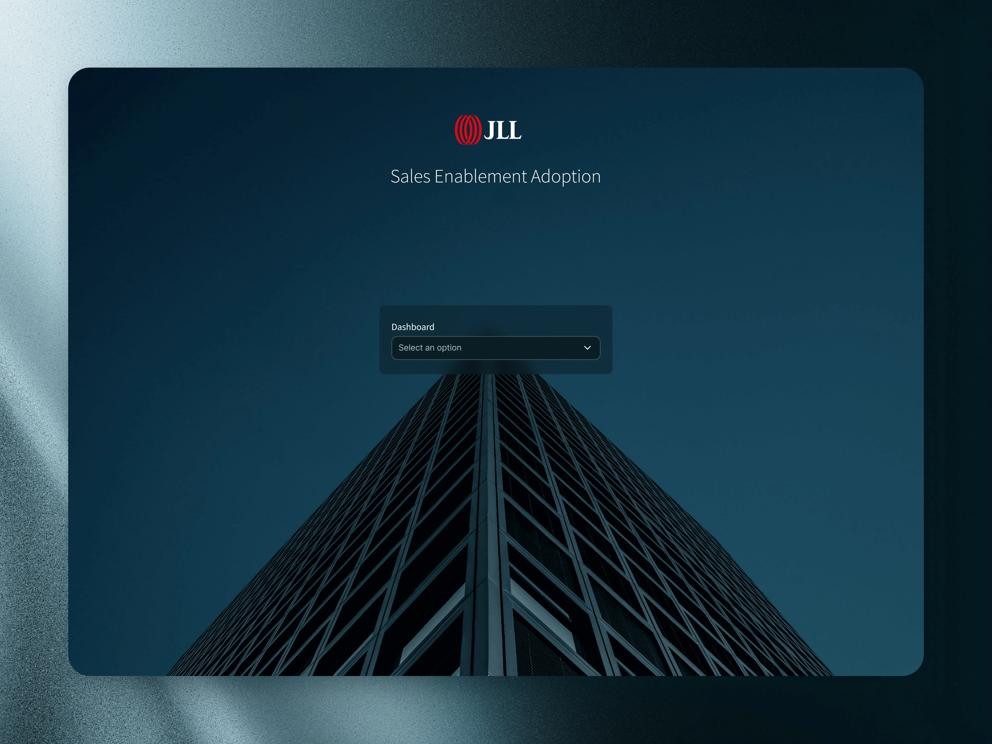 Login screen - Dark mode 