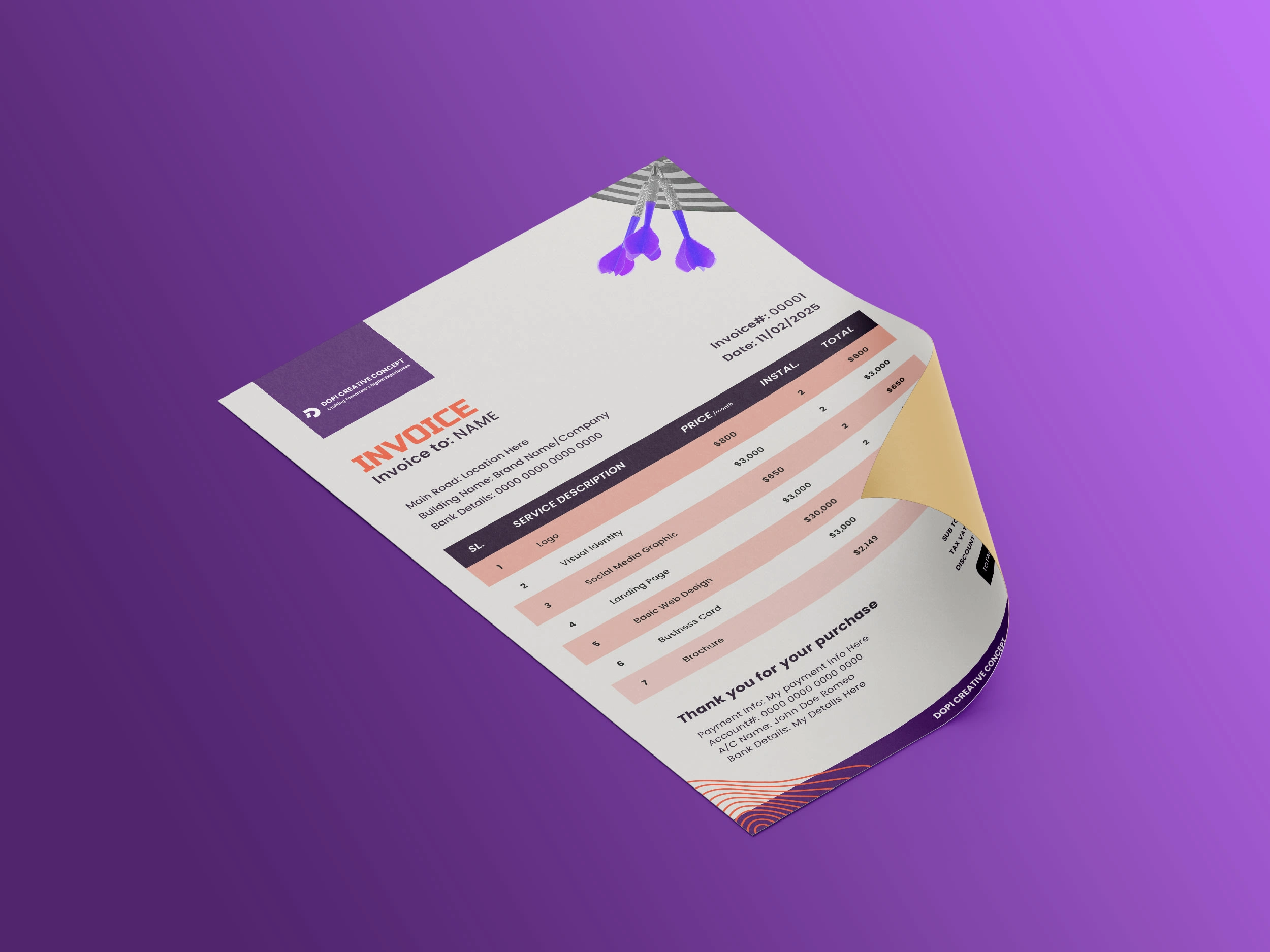 Invoice Template - Dopi Creative Concept