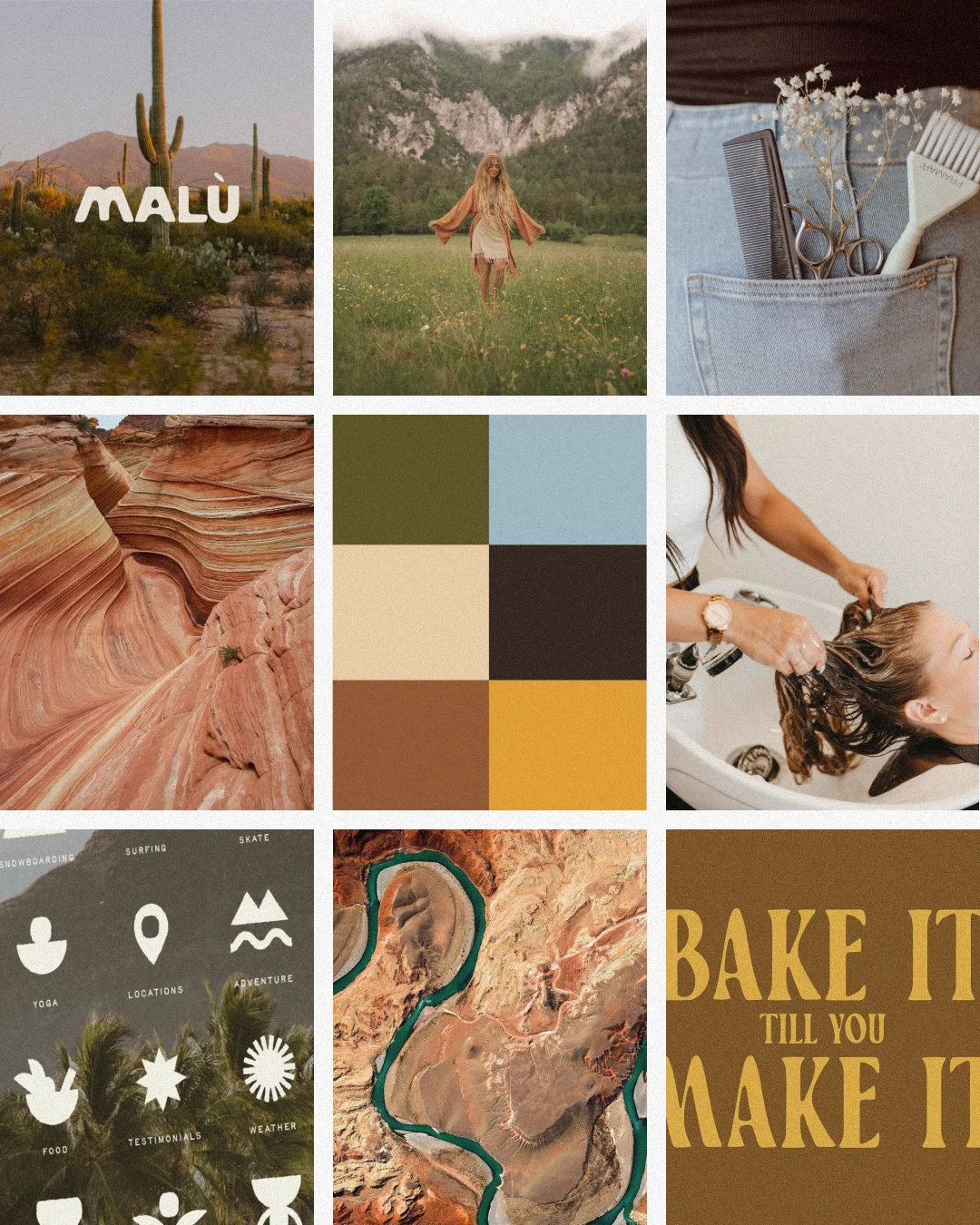 Moodboard for the brand