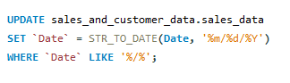 Standardizing date format