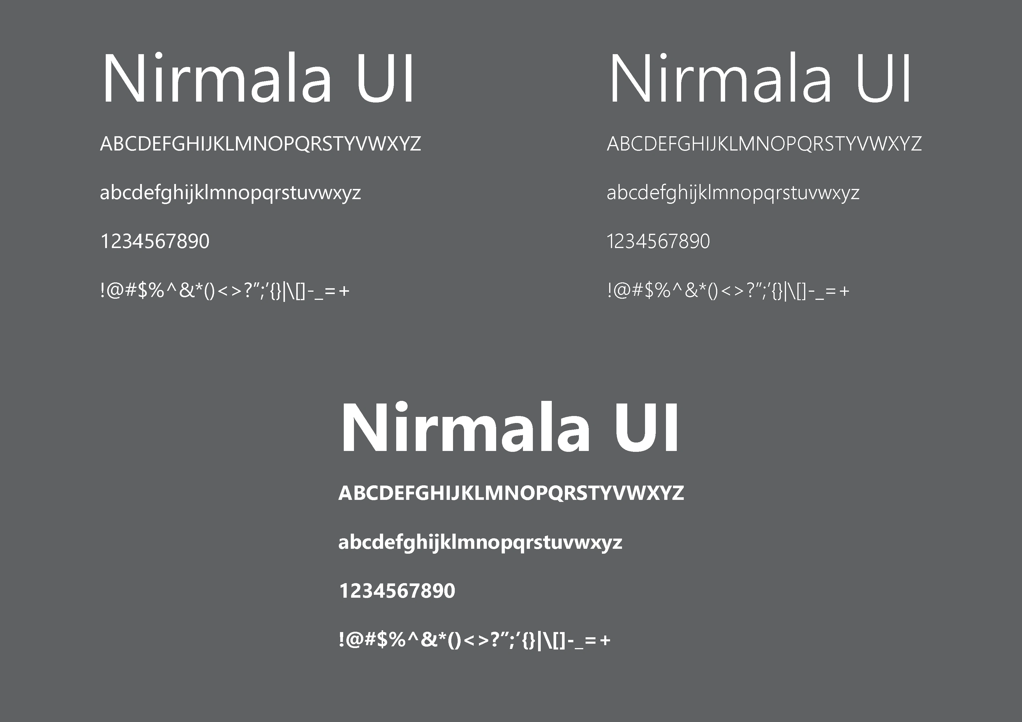 Typeface of stiller.