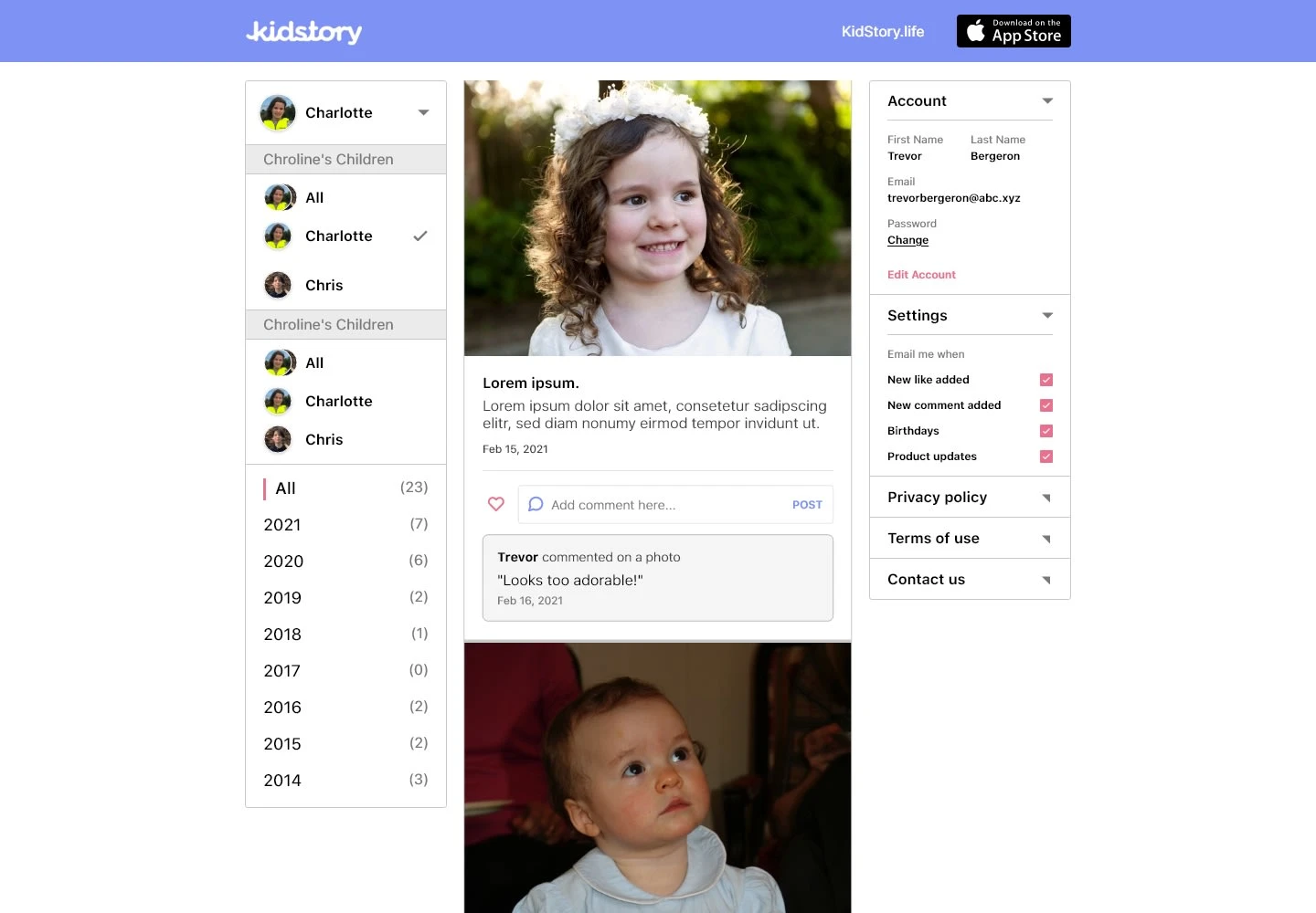 Kidstory webview home