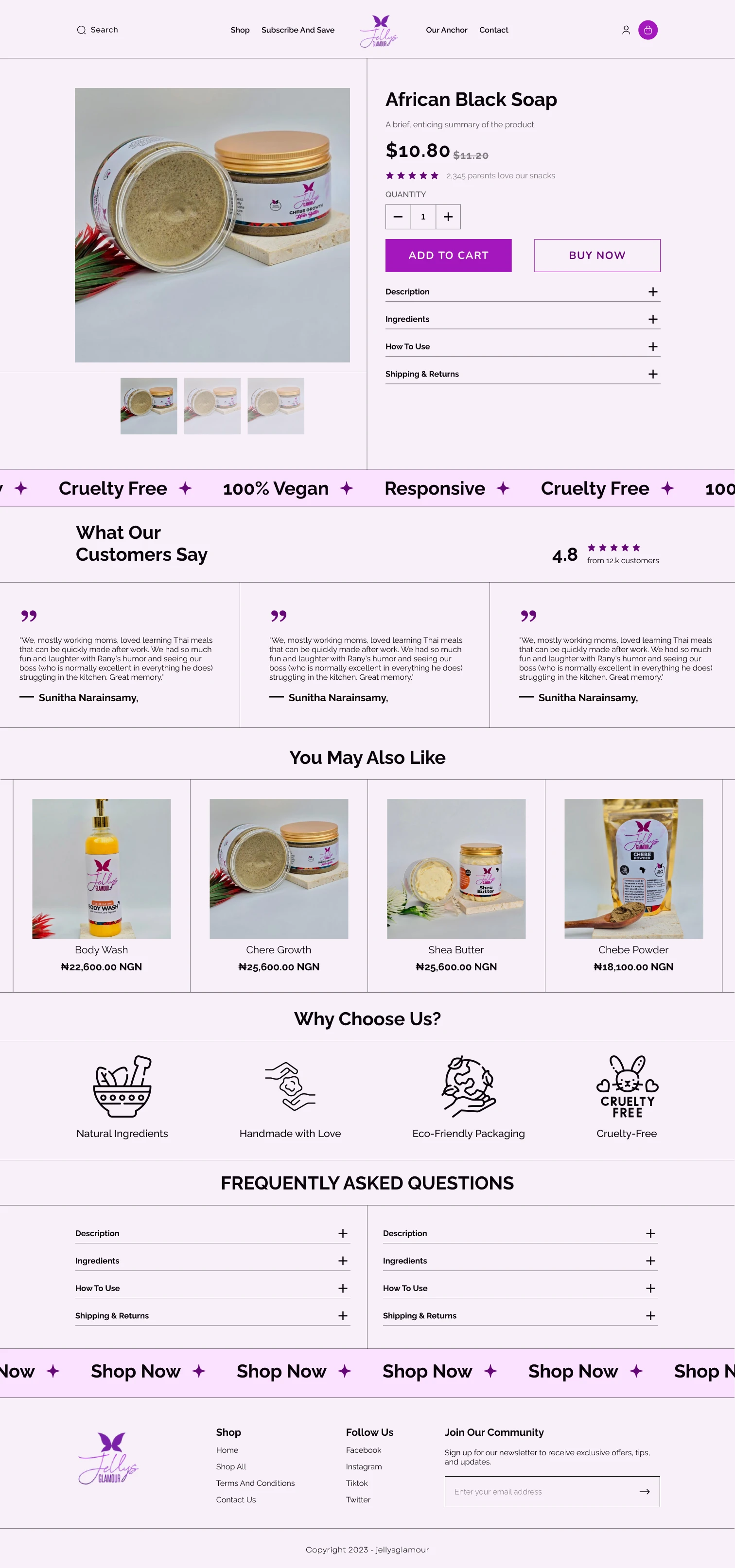 Product page