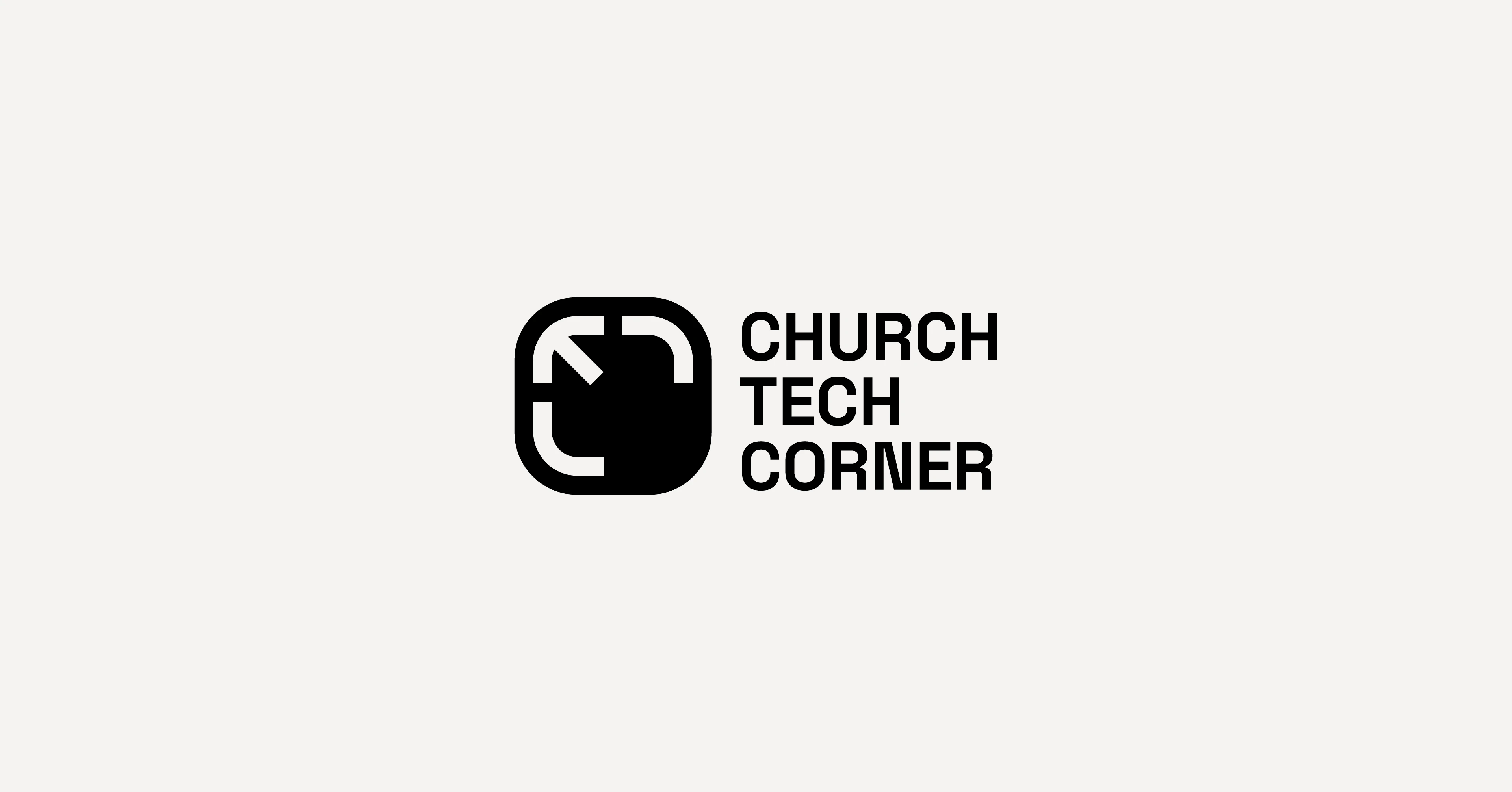 Logo concept for Church Tech Corner, a YouTube media channel.