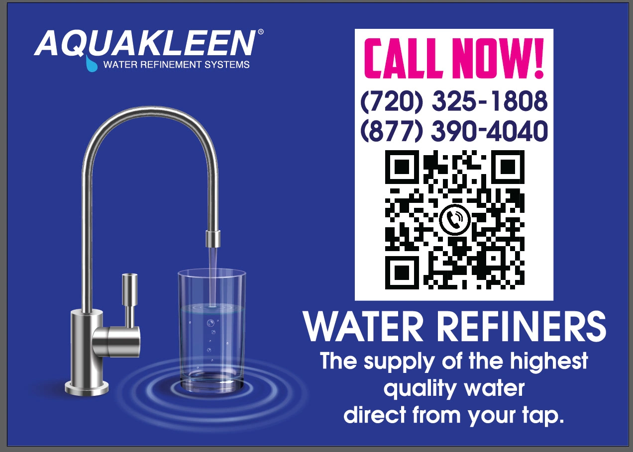 Printed advertising for AquaKleen in Denver, Colorado