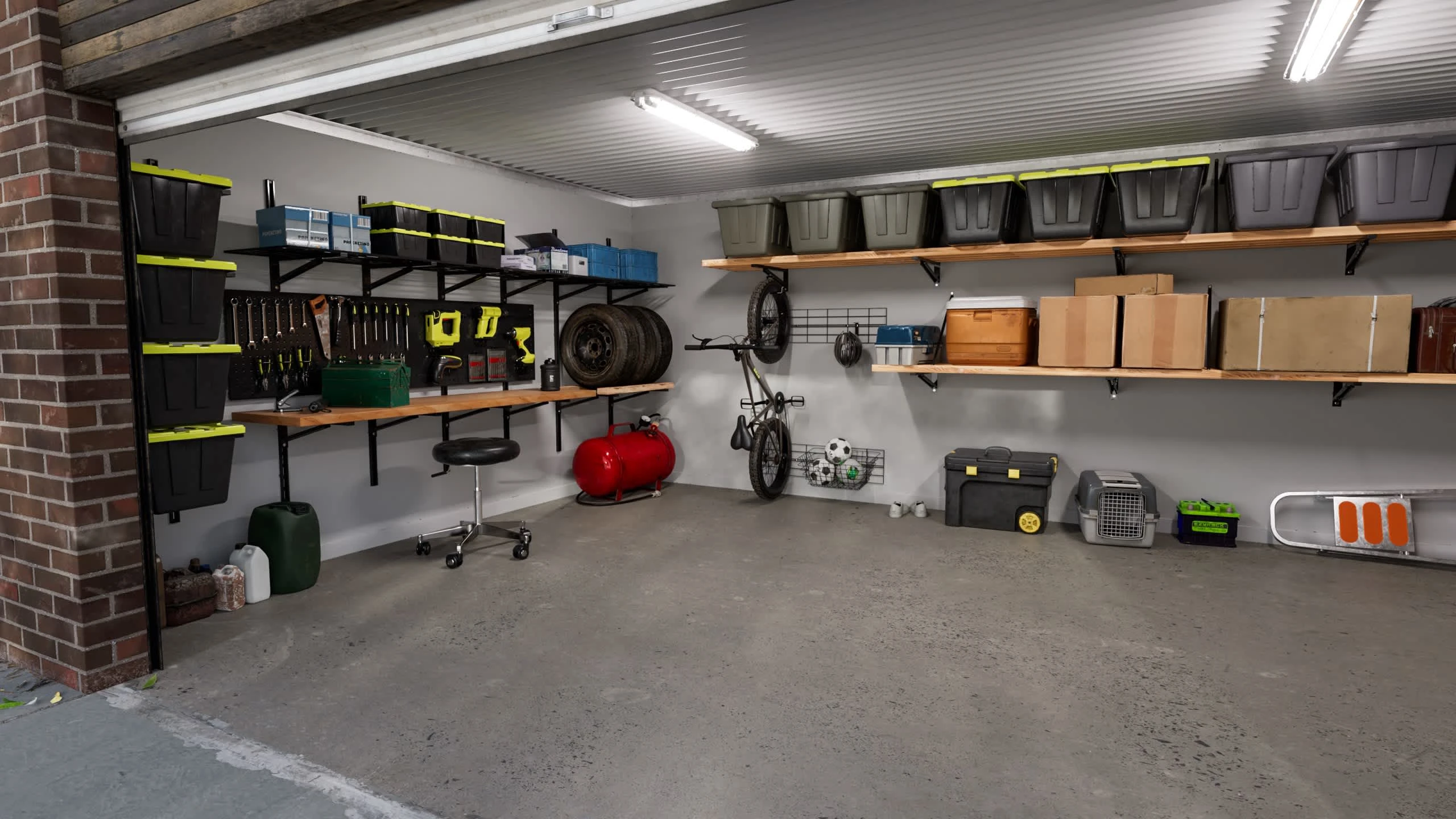 Double Garage Organized with Ezyracks - Full Shot II
