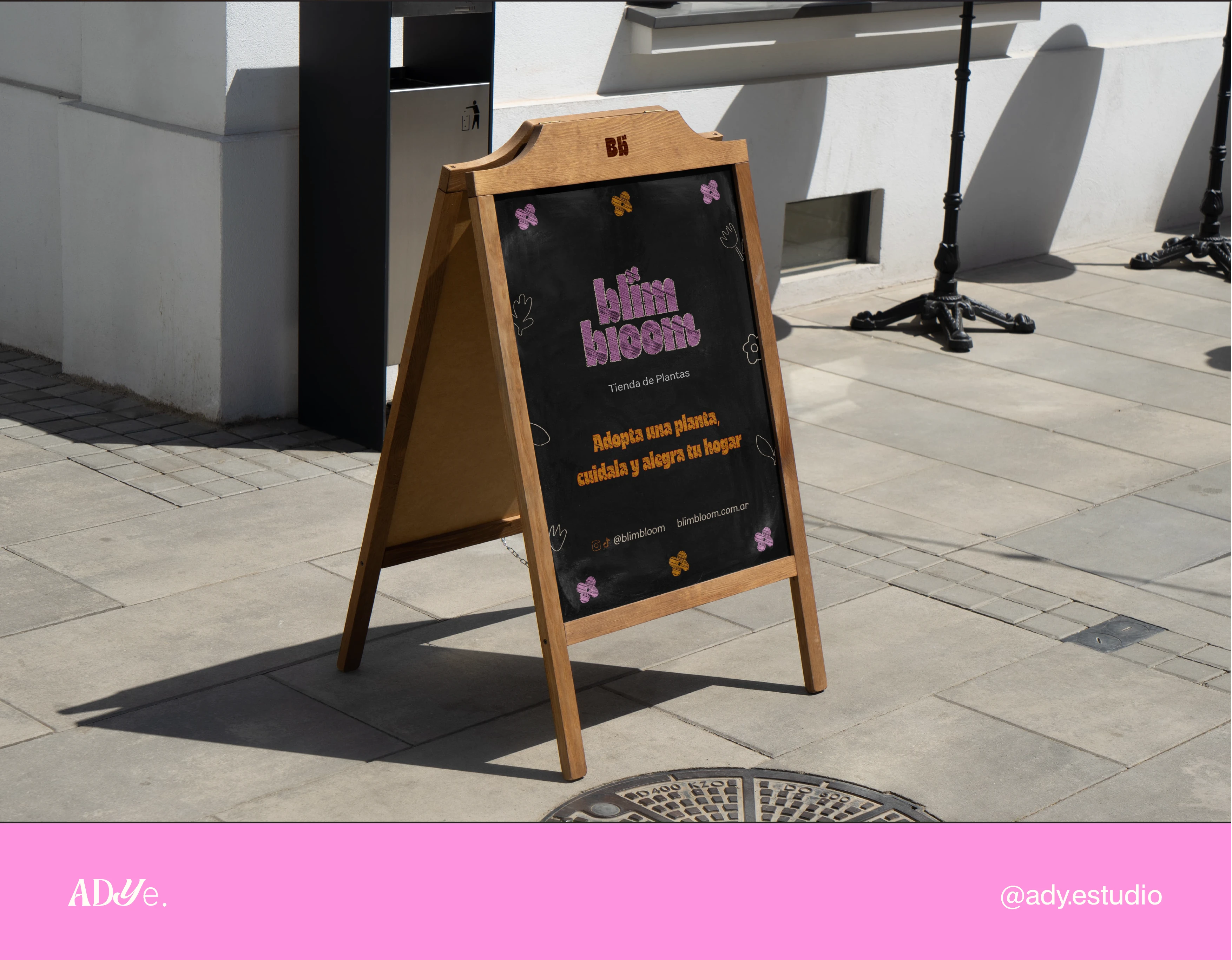 Street signage for Blim Bloom.