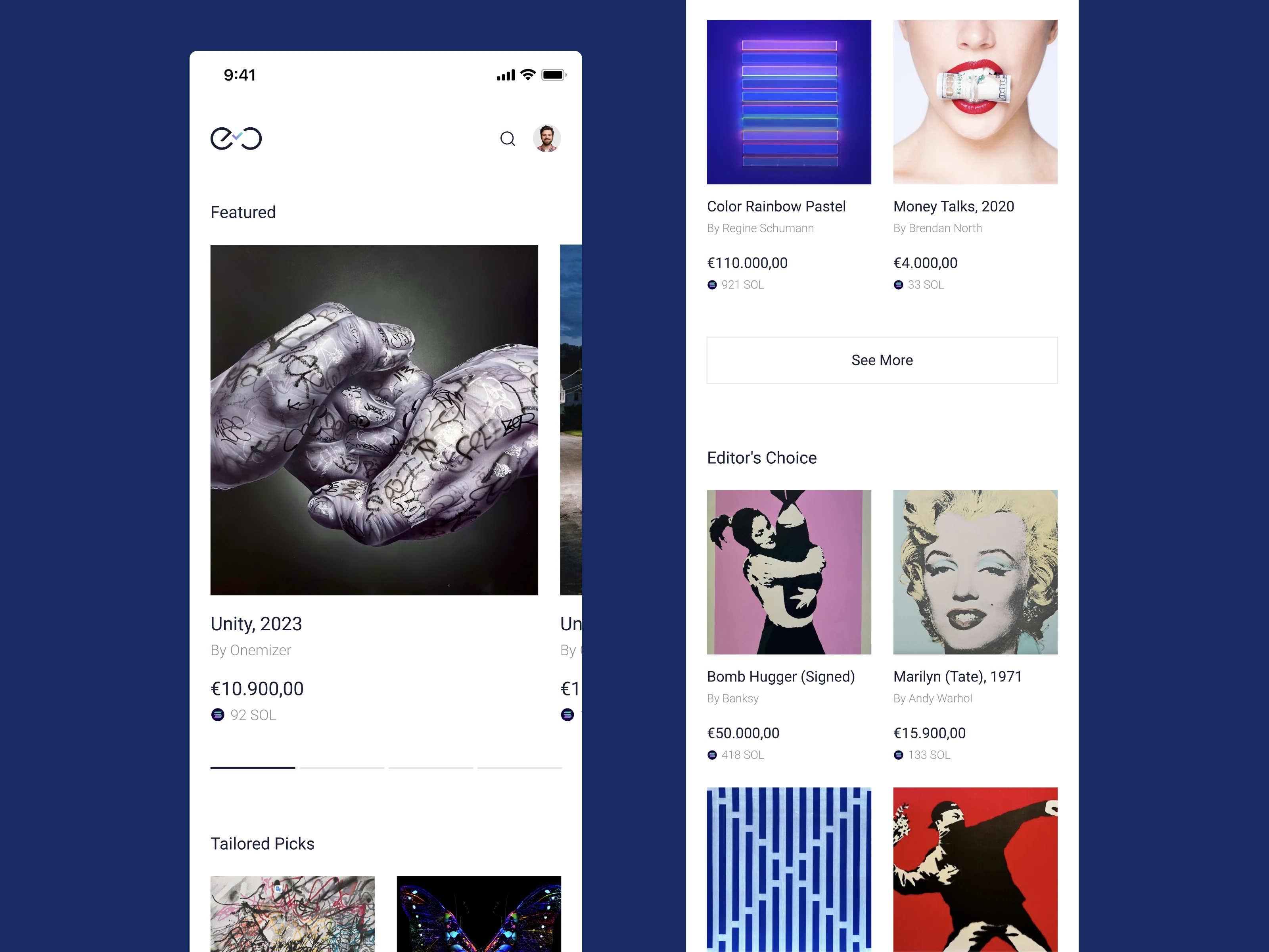 Mobile app | Homepage