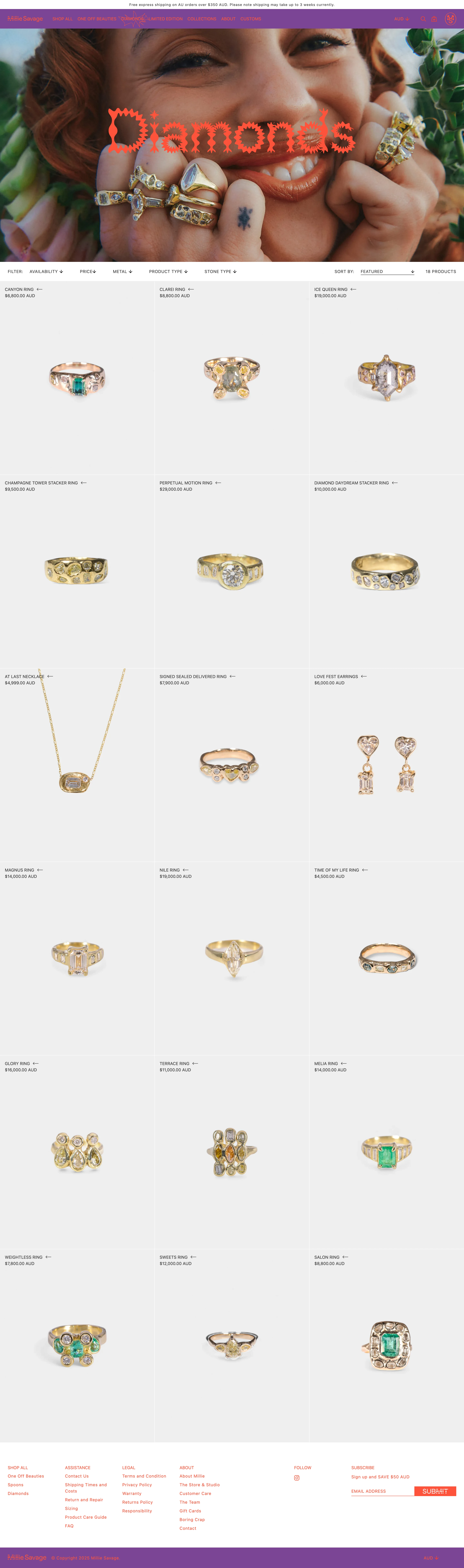 Collection page
