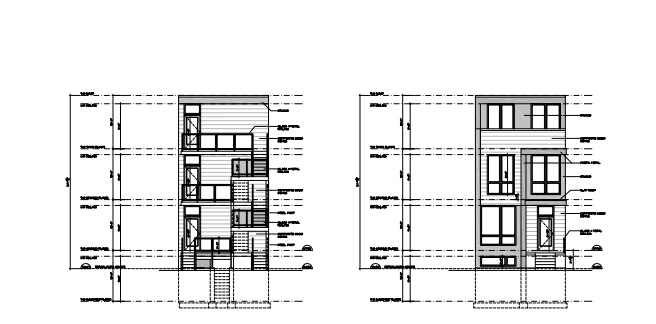 2D Elevation plan