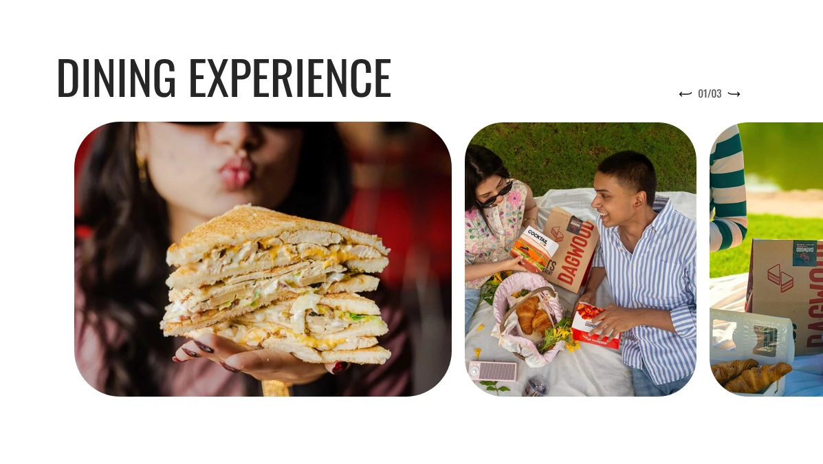 Experience the dining