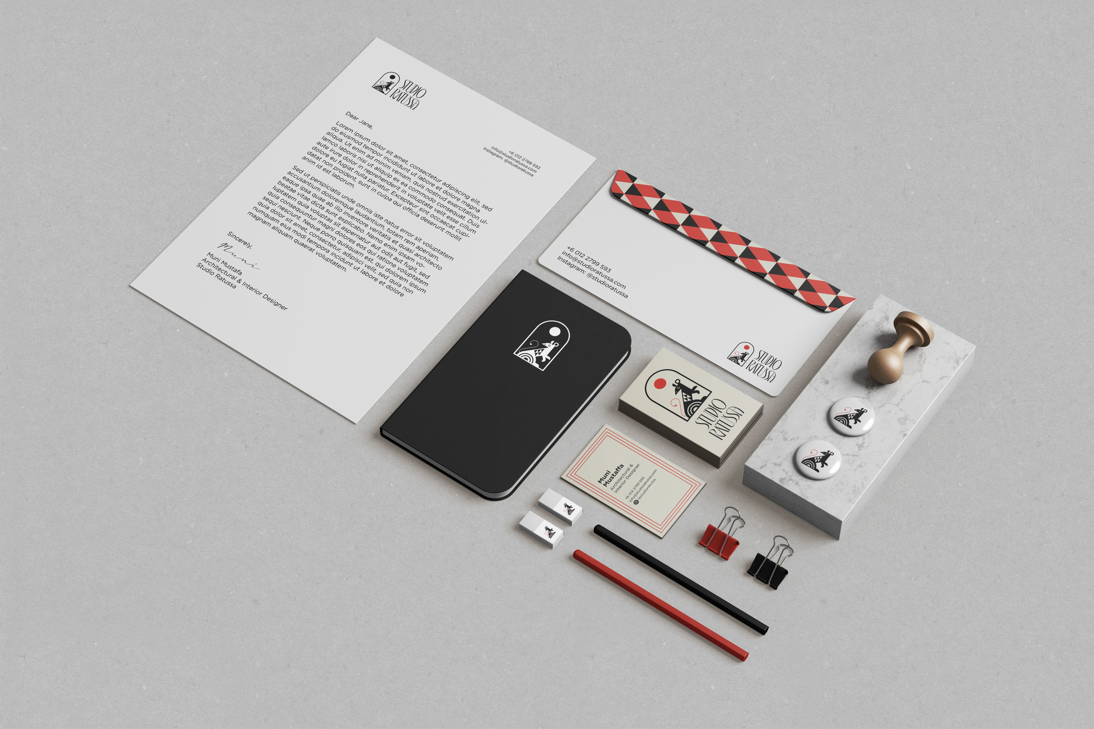 Studio Ratussa Brand Stationery