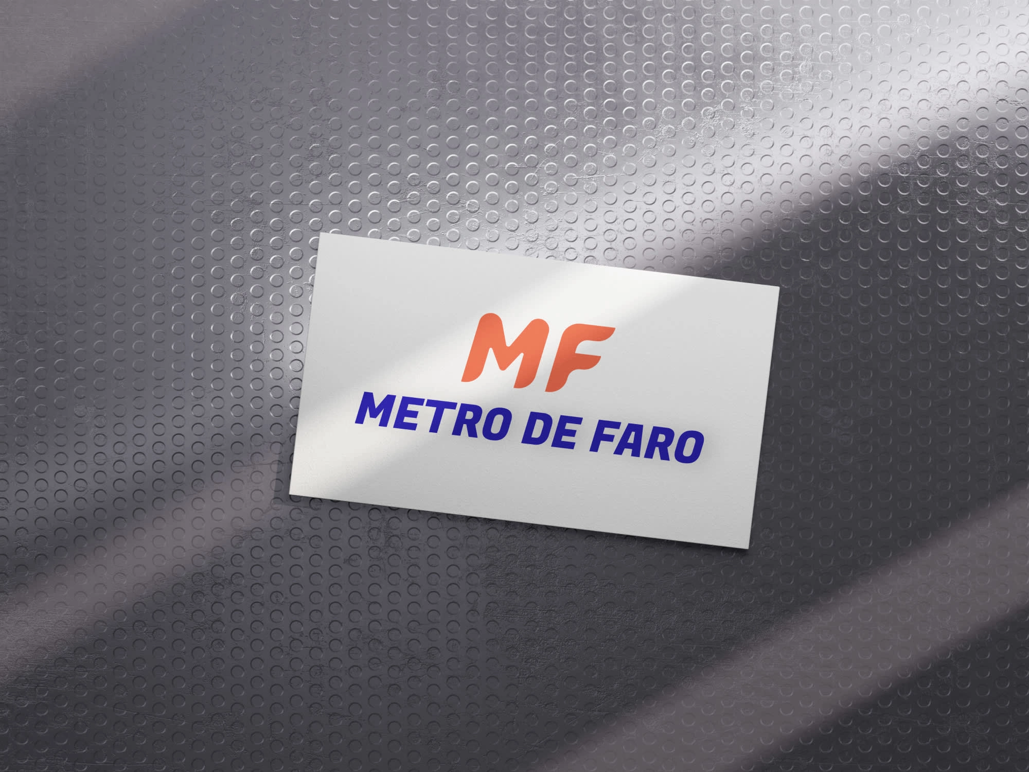 Mockup version of logo and text