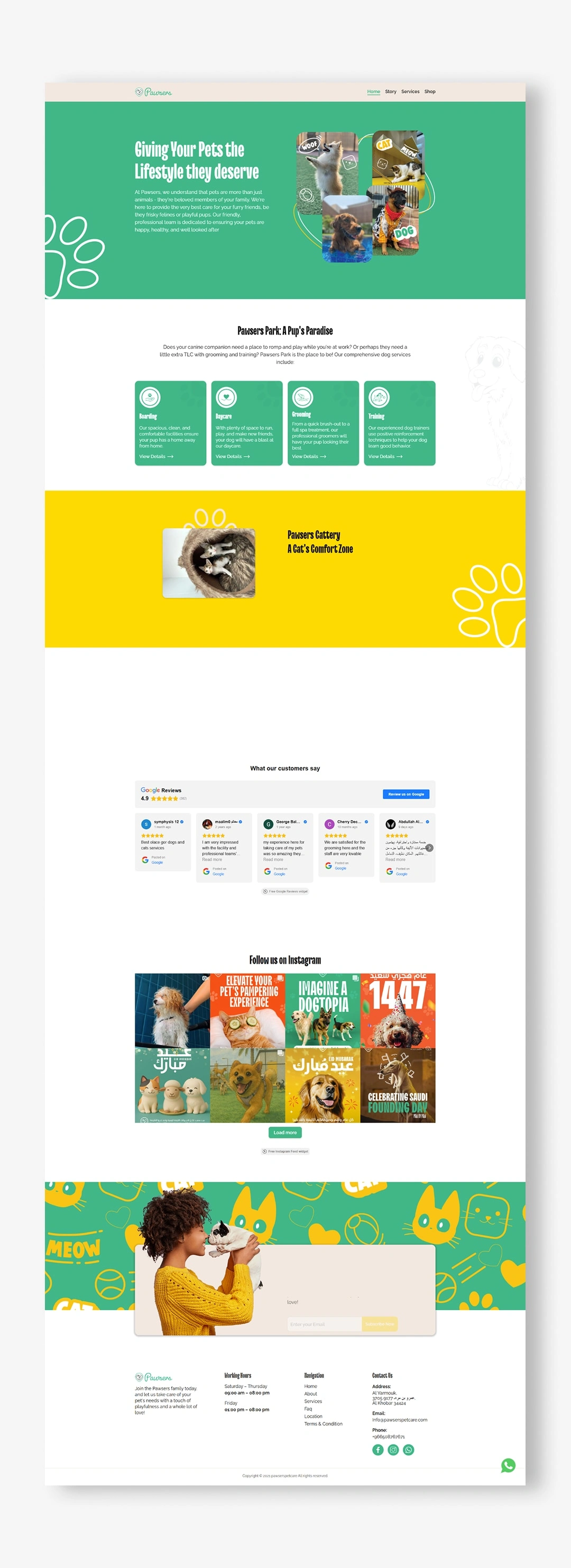 PAWSER WEBFLOW WEBSITE 