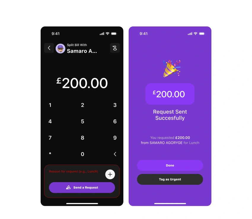 It is impossible to send a request without a valid, system-readable amount.
