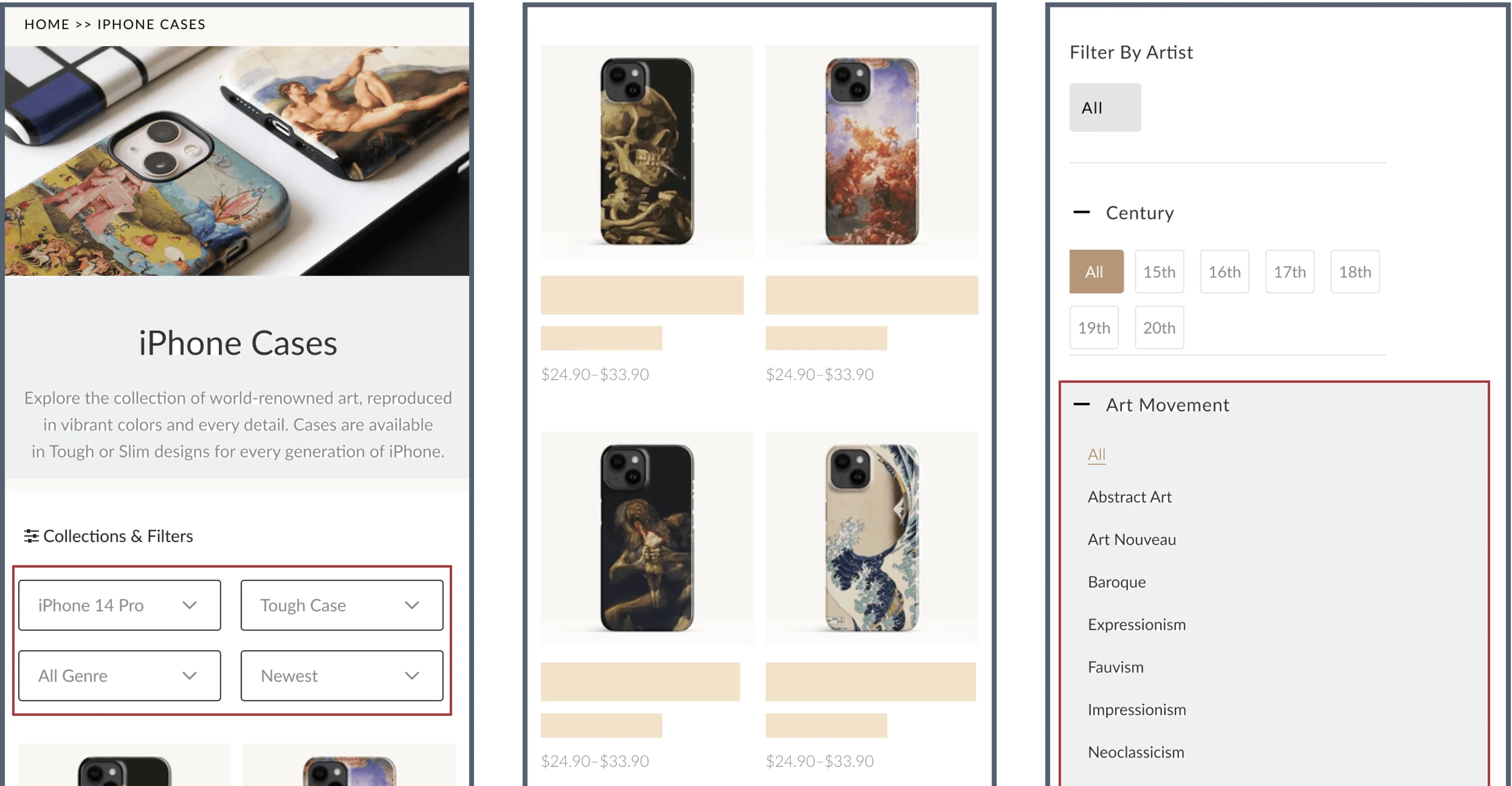 Product Listing Page Design Optimization