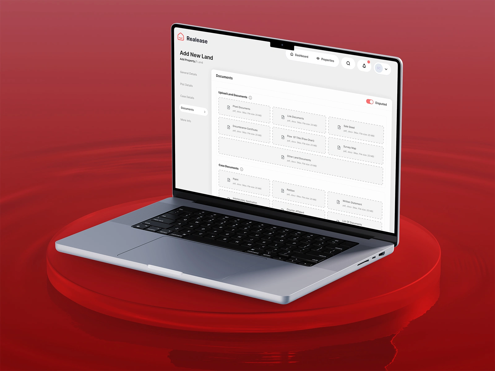 PROPERTY UPLOAD SCREENS
