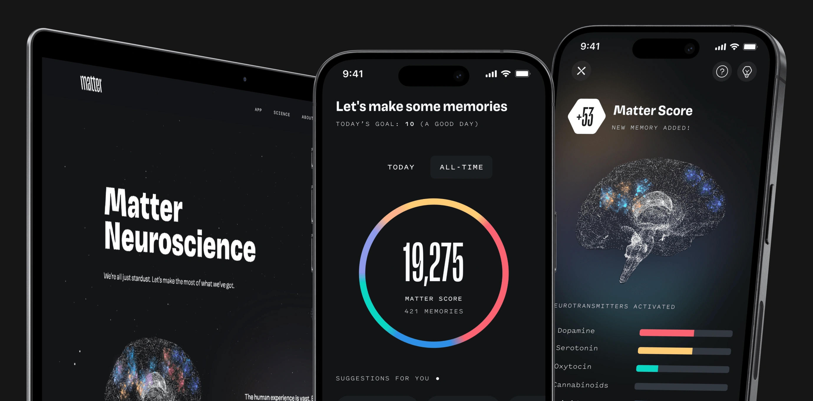 Mockups, iOS app and Website