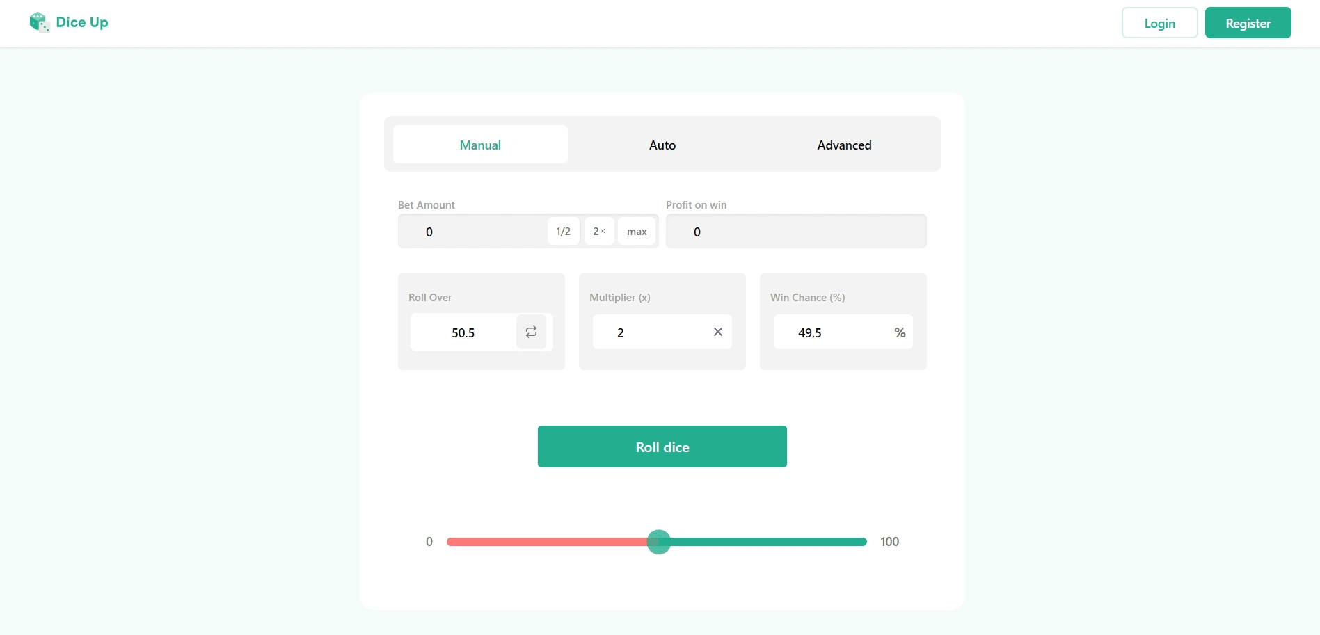 Manual Bet mode