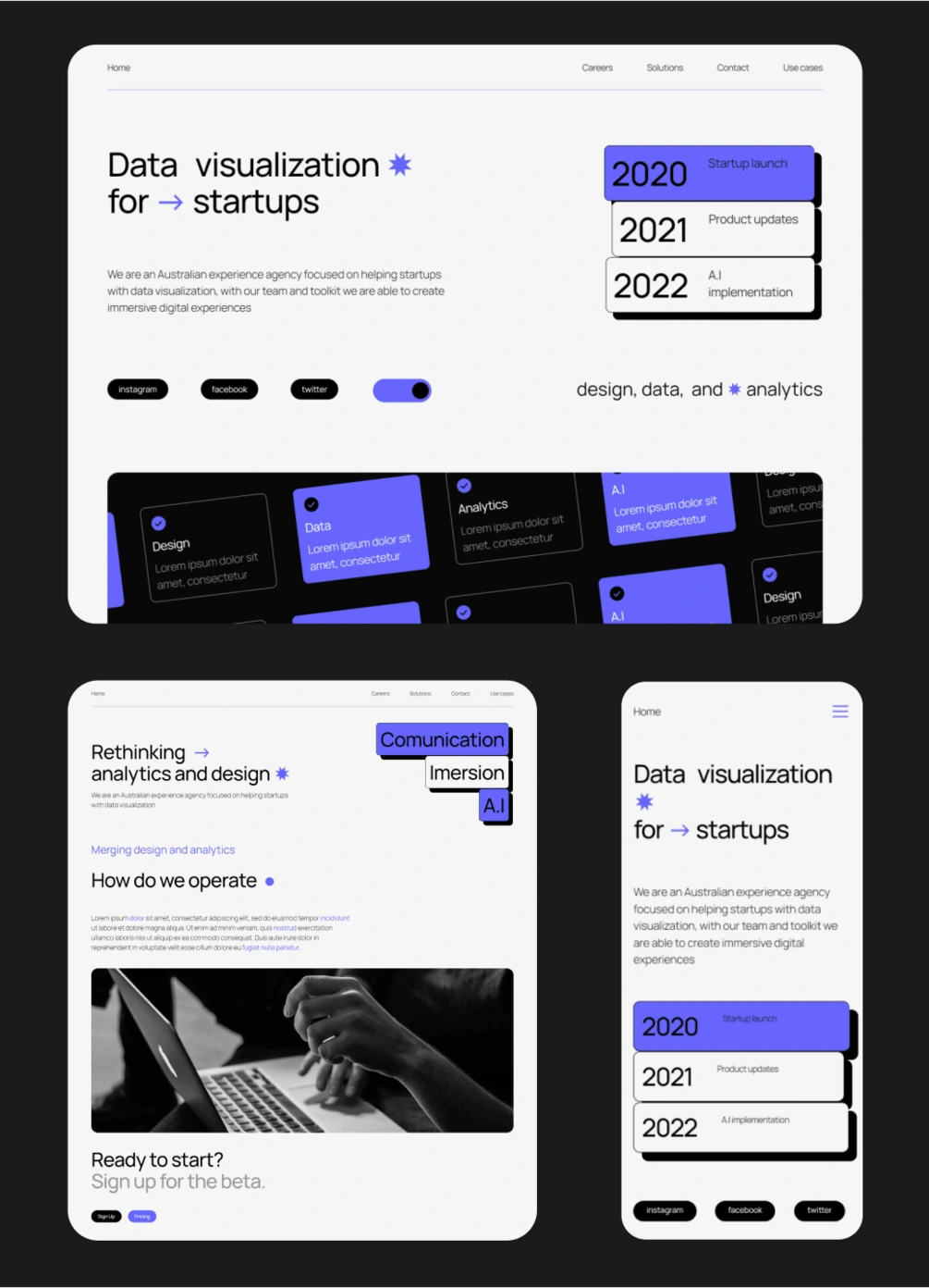 Main Desktop/Mobile Pages