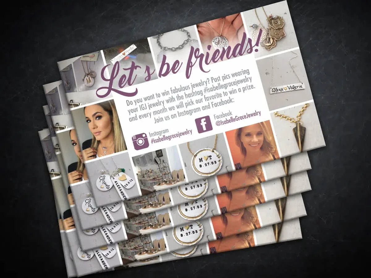 Postcard Back - Layout done in InDesign and photo enhancements done in Photoshop.