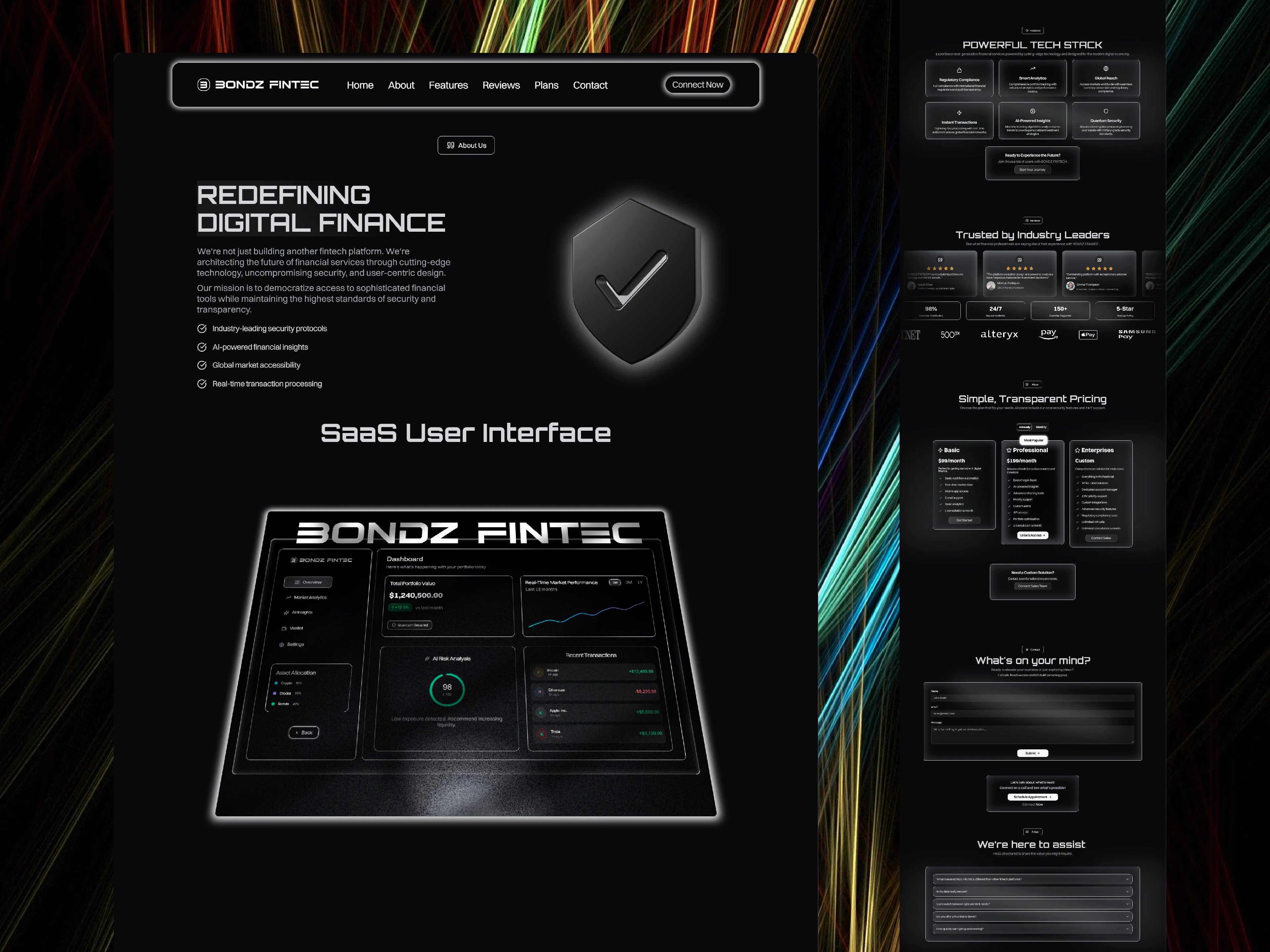 Framer Project UI Mockup