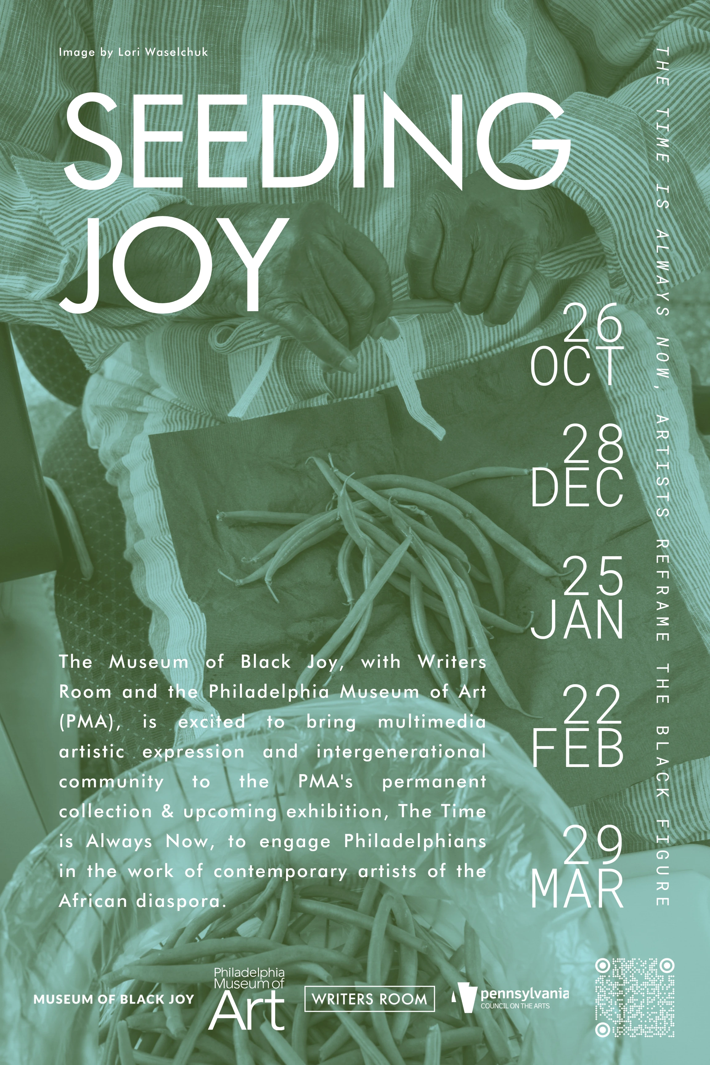 Butterland led creative direction, design, and all web representation for Seeding Joy at the Philadelphia Museum of Art, a William Penn Foundation–supported collaboration between the Museum of Black Joy and Writers Room that invited intergenerational communities to create, write, and reflect together.