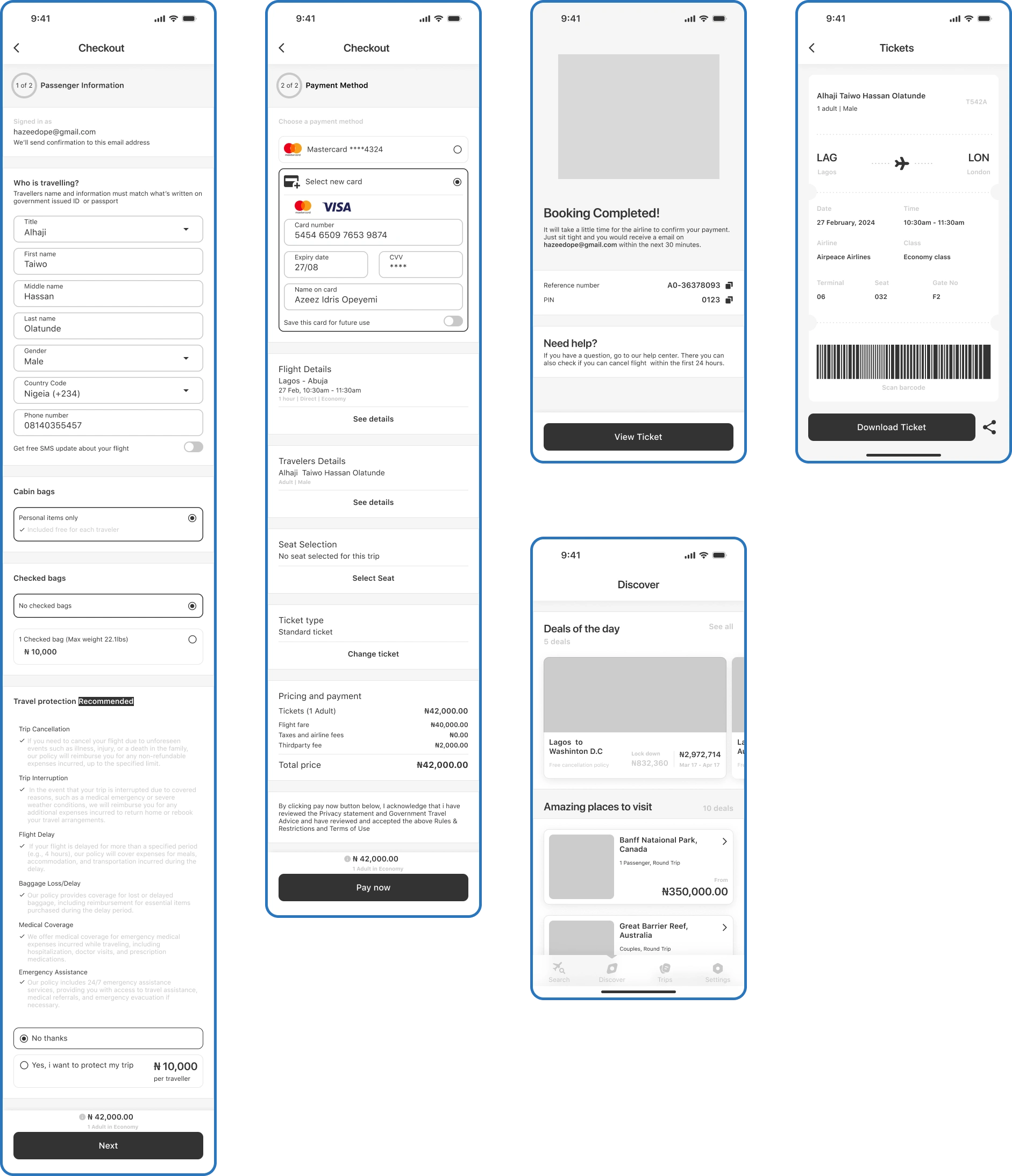 Low-fidelity screeshots
