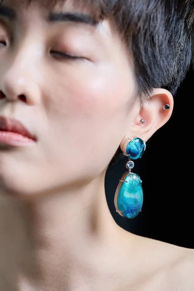 "Resin Stones" made into an earring