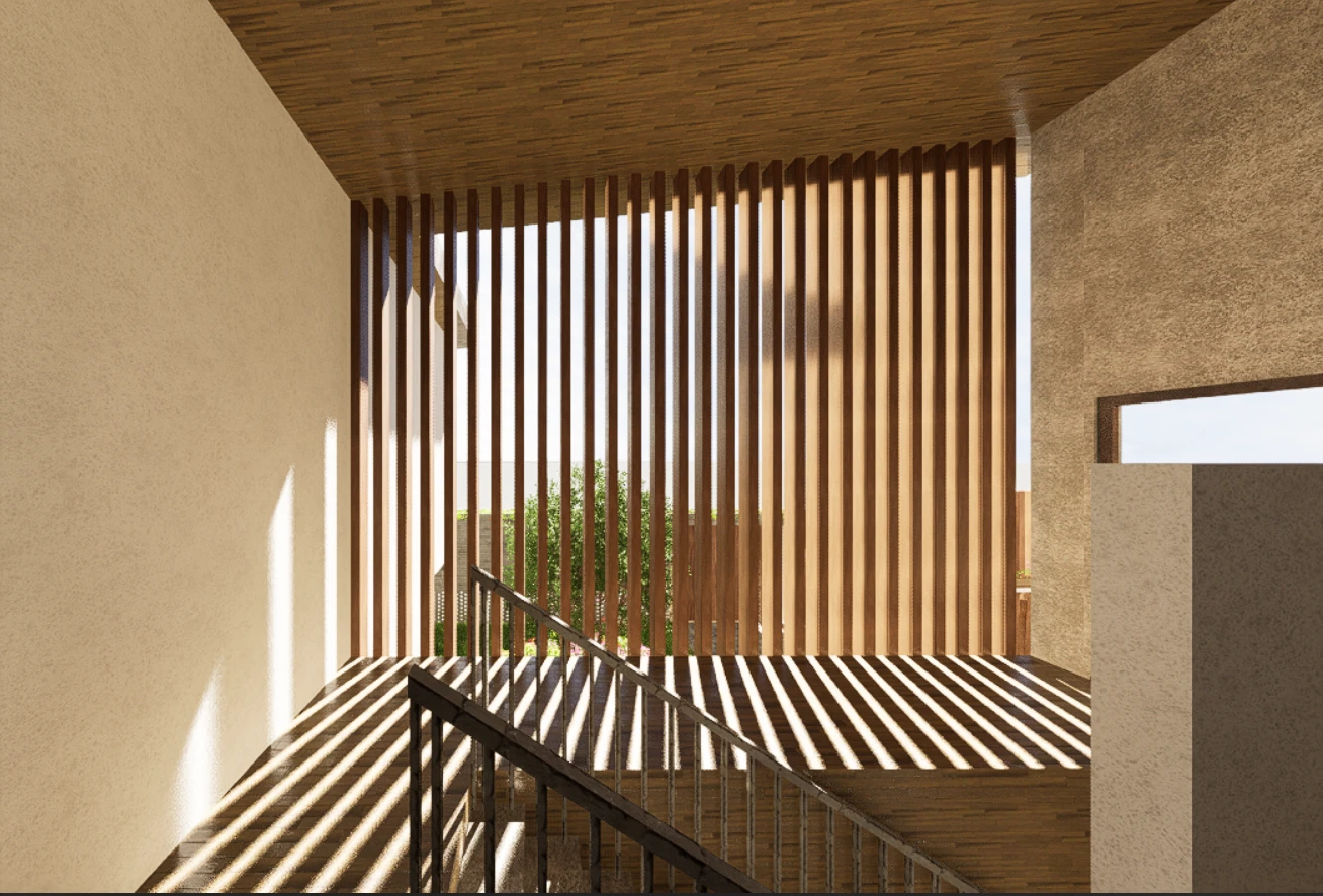 Lattices to filter light and allow ventilation