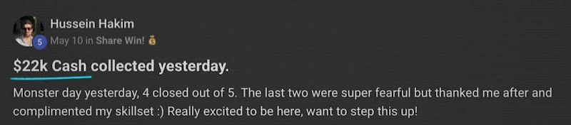 Hussein. H - Went from $800/month to $22K/day (yes, that's 28x increase)
