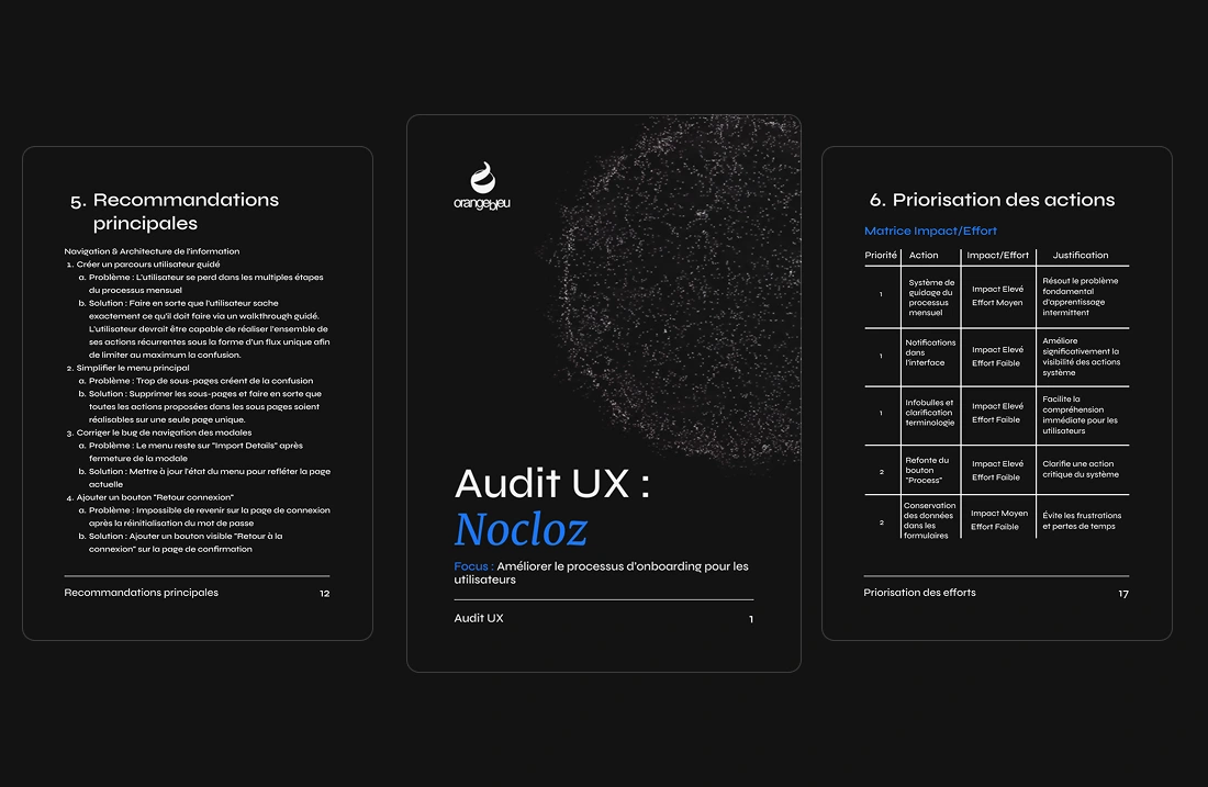 UX Audit Nocloz