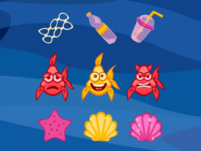 Props asset: achievements, rubbish, and emoji