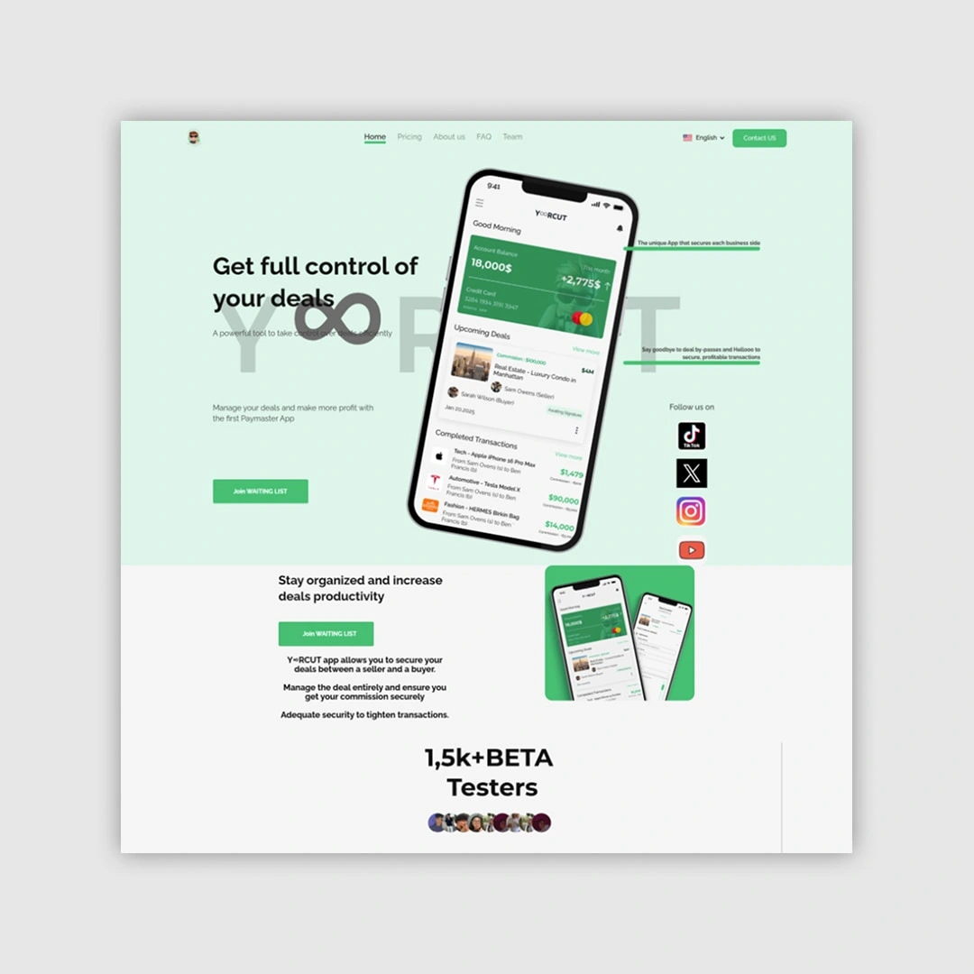 webflow website 