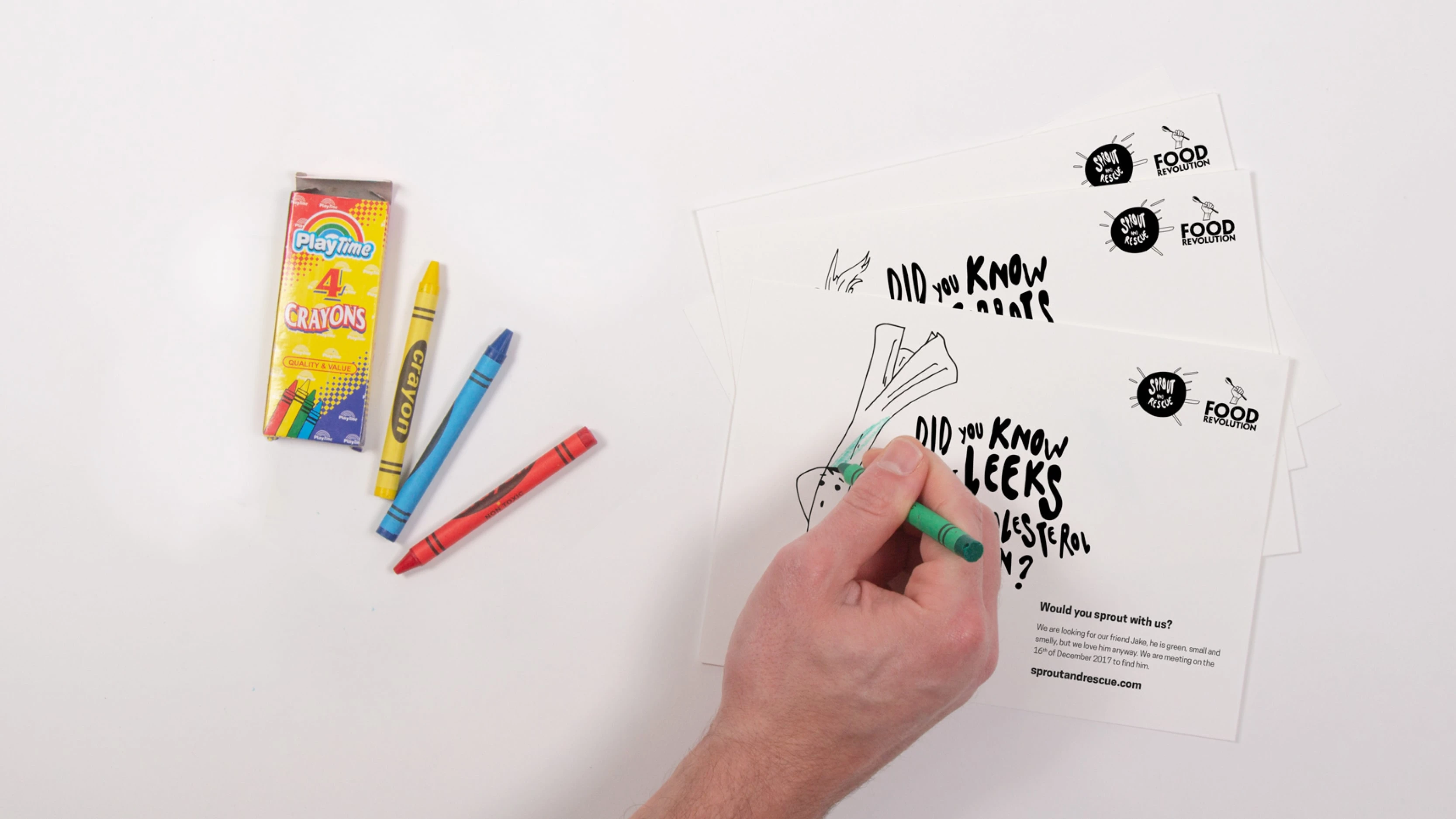 Branded collateral pieces are handed out to encourage stronger engagement during the event and continued interaction afterward.