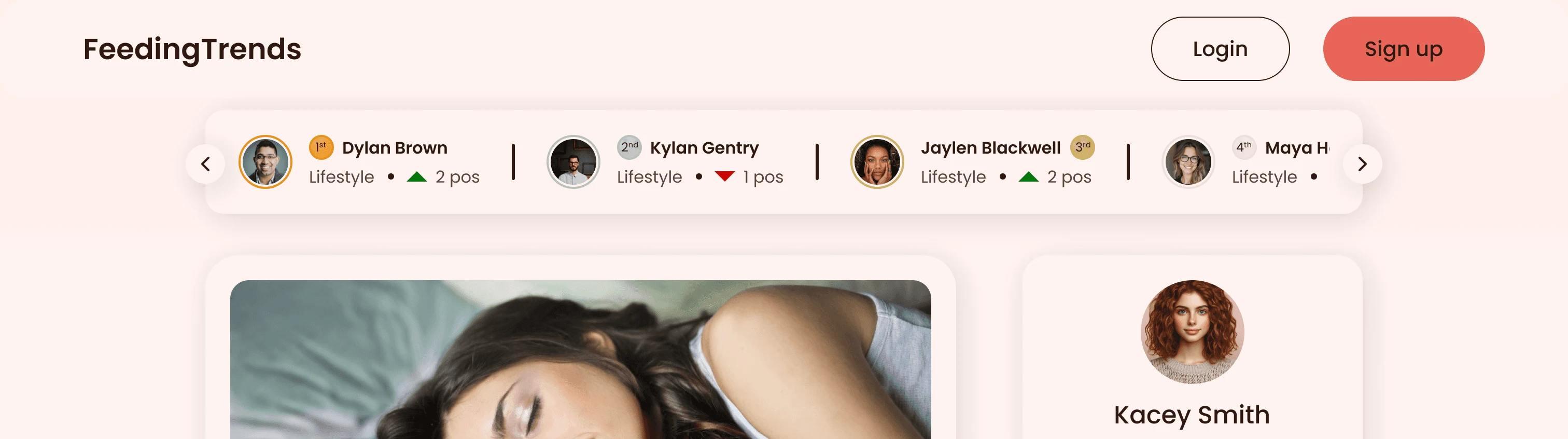 Top bar for SEO visitors