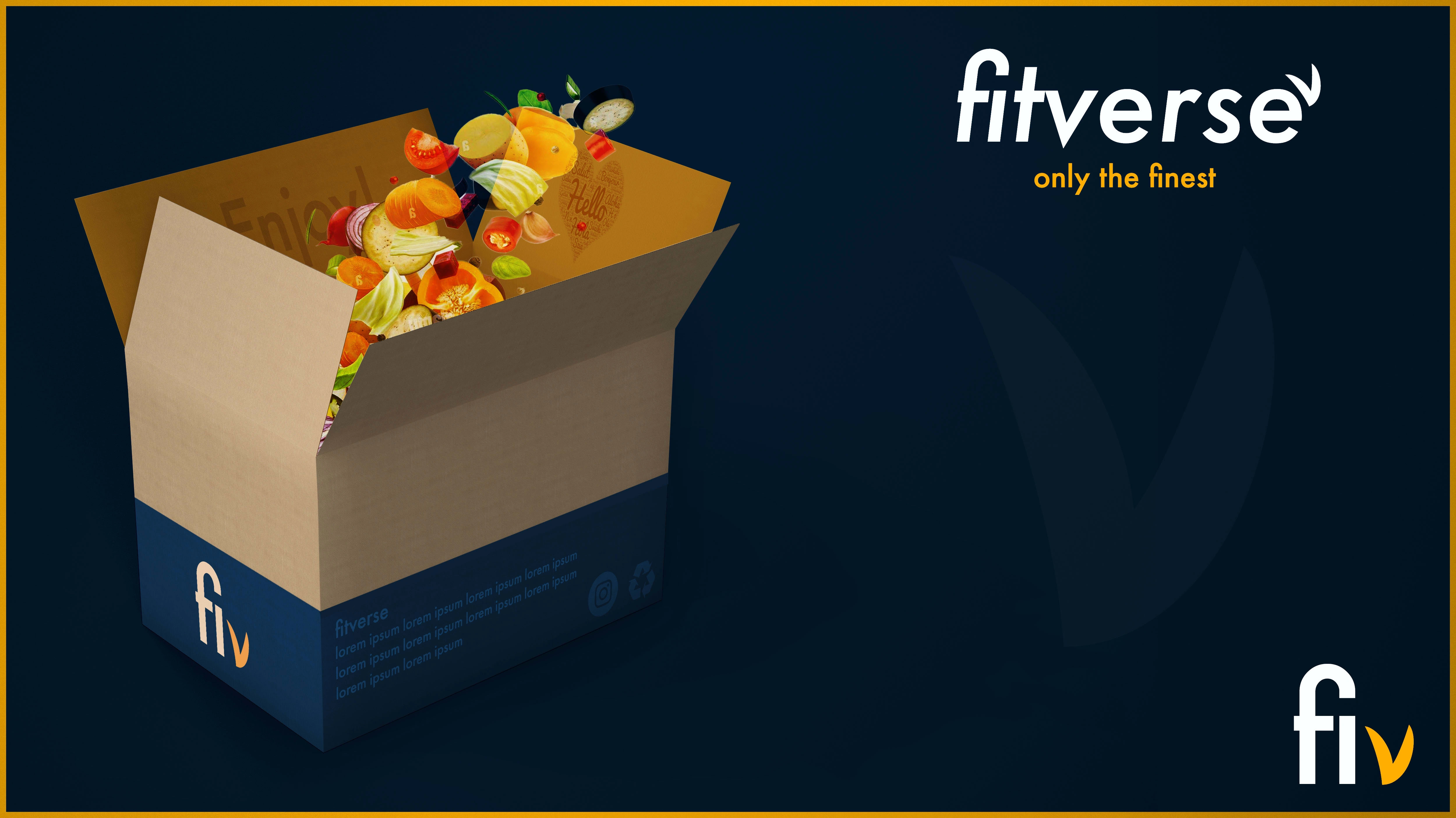 A variation of the previous box design with added color and flair.