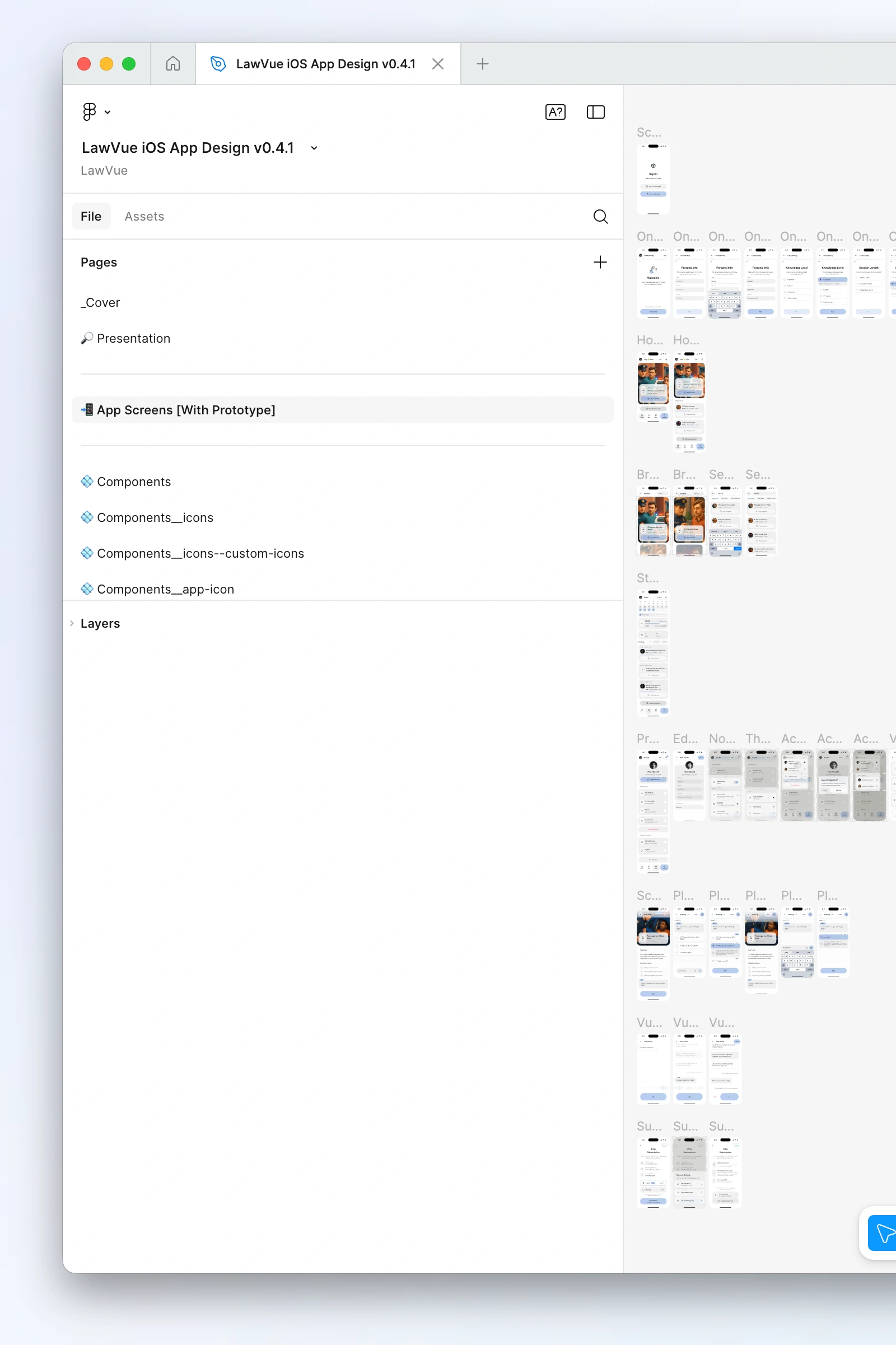 Well organized Figma file