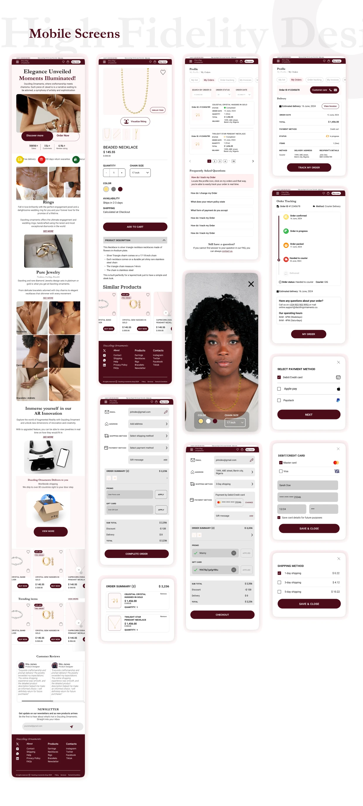 Mobile screens