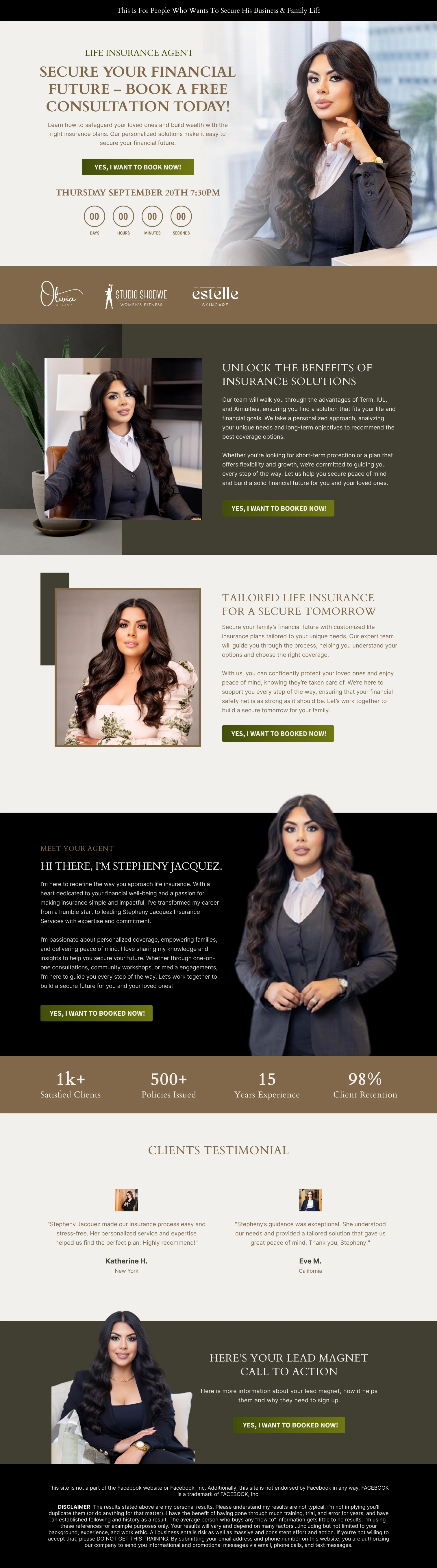 Landing page