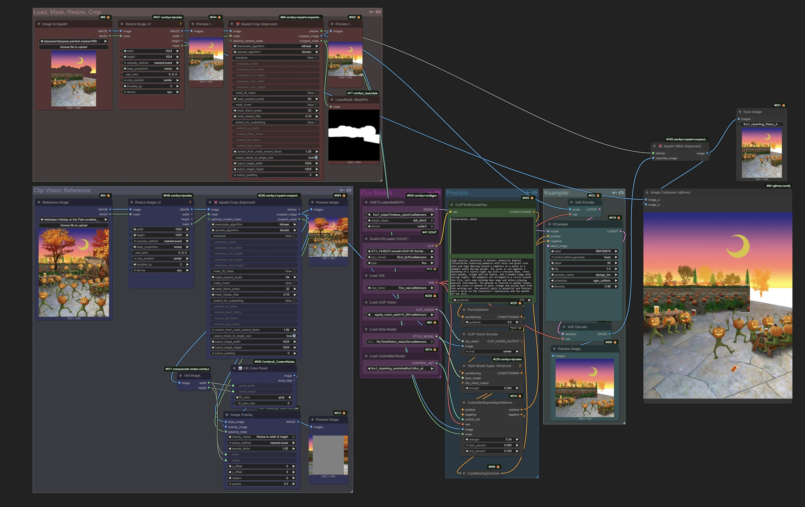 Inpaint Style Transfer