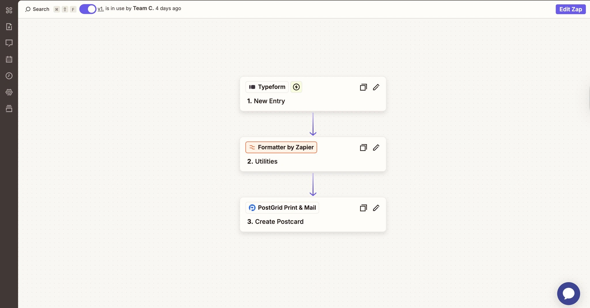 Typeform + PostGrid Automation for UEM Postcard distribution to Leads (Zapier)