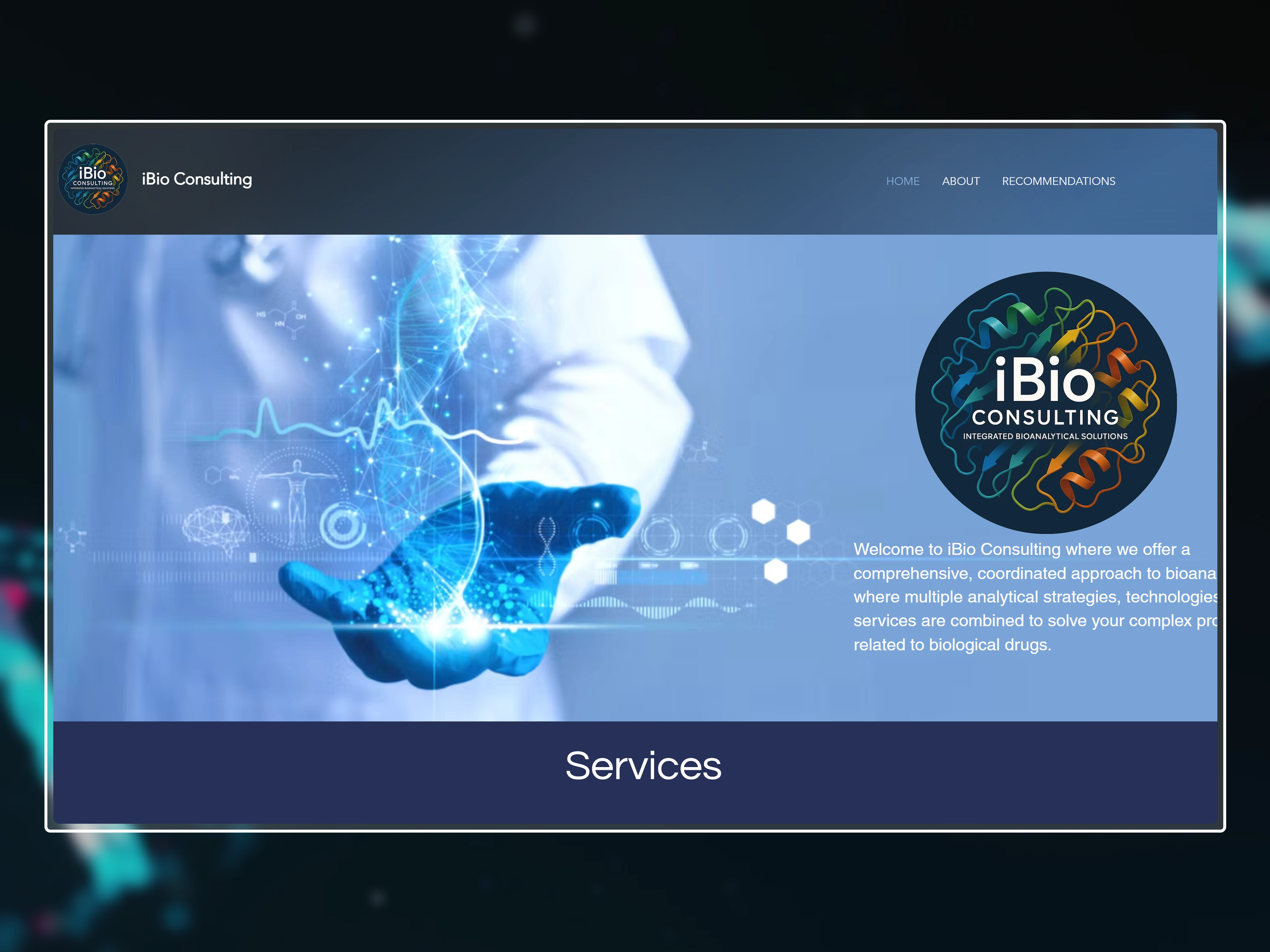 Hero Section (Updated Website)